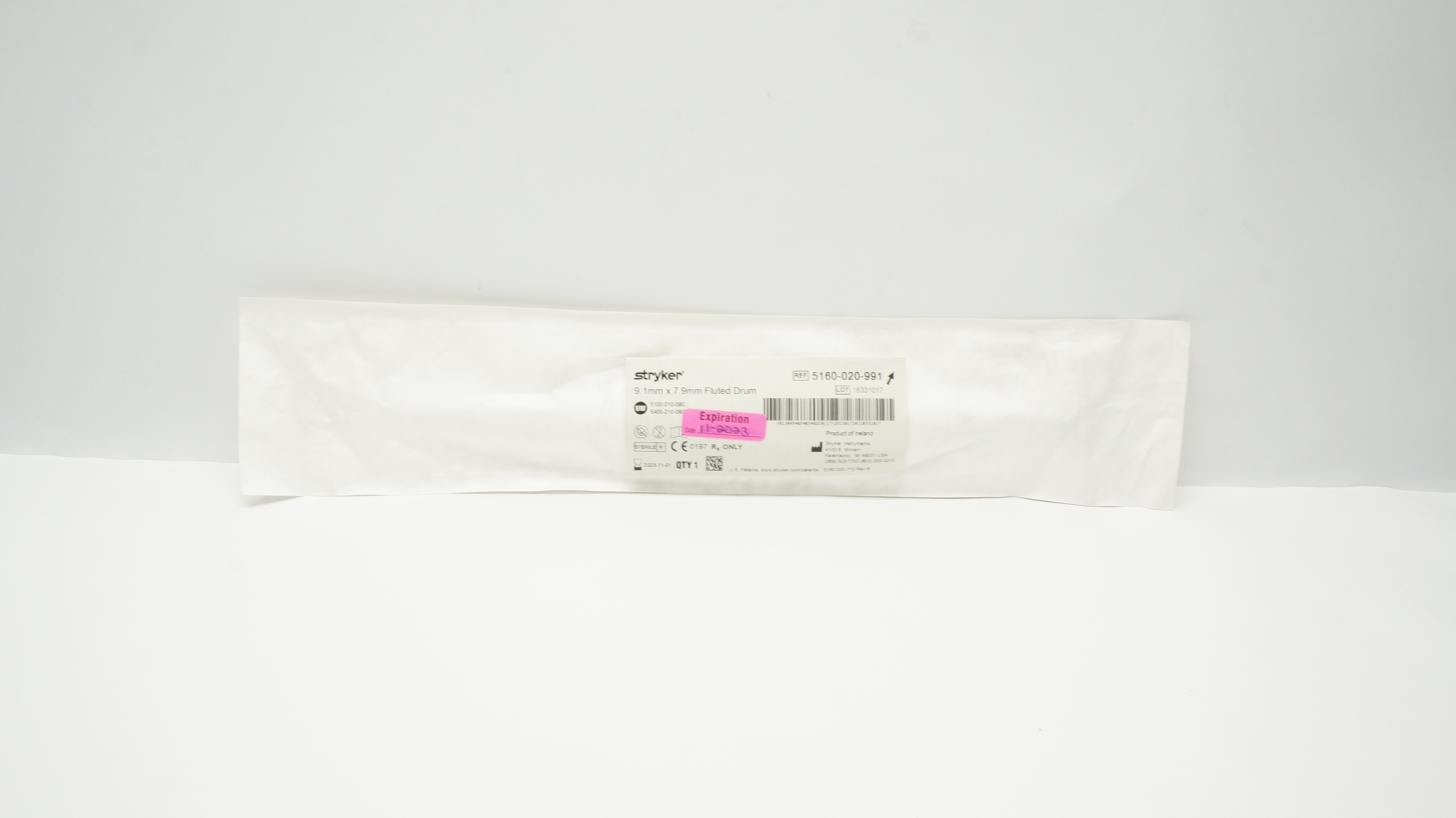 Stryker 5160-020-991 Fluted Drum 9.1mm x 7.9mm (x)