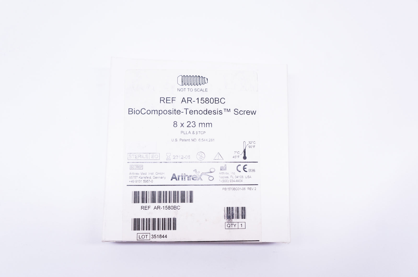 Arthrex AR-1580BC BioComposite-Tenodesis Screw 8 x 23mm (x)