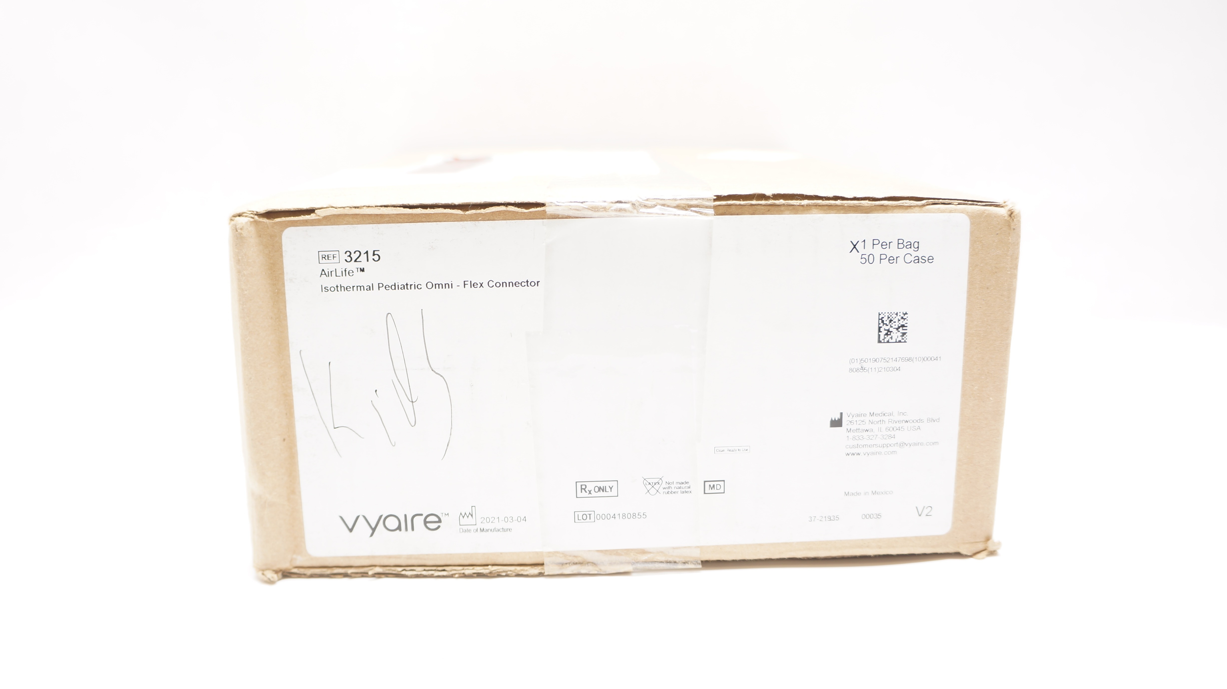 Vyaire 3215 AirLife Pediatric Isothermal Omni-Flex Connector - Case of 50