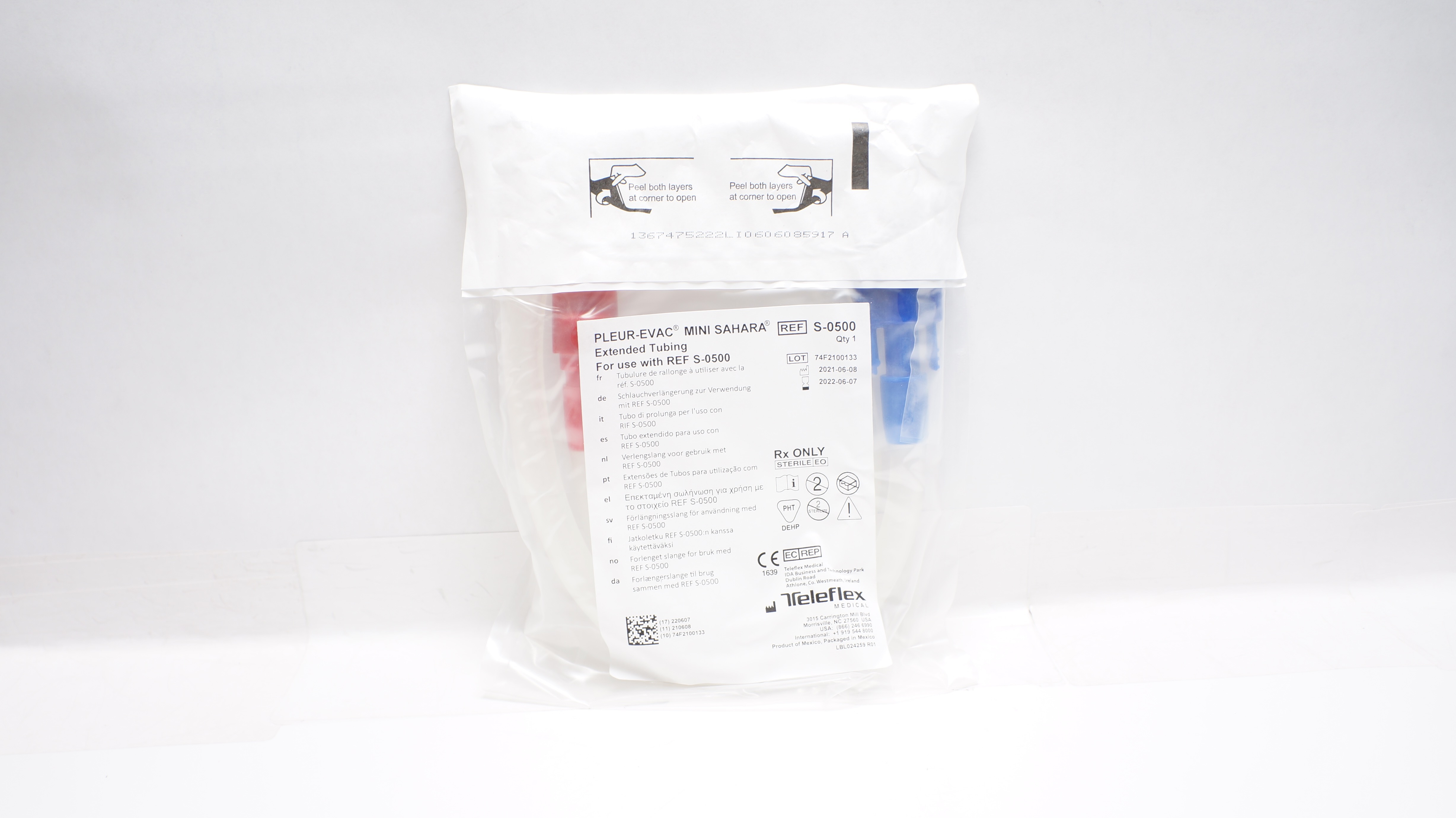 Teleflex S-0500 Pleur-Evac Mini Sahara Extended Tubing (x)