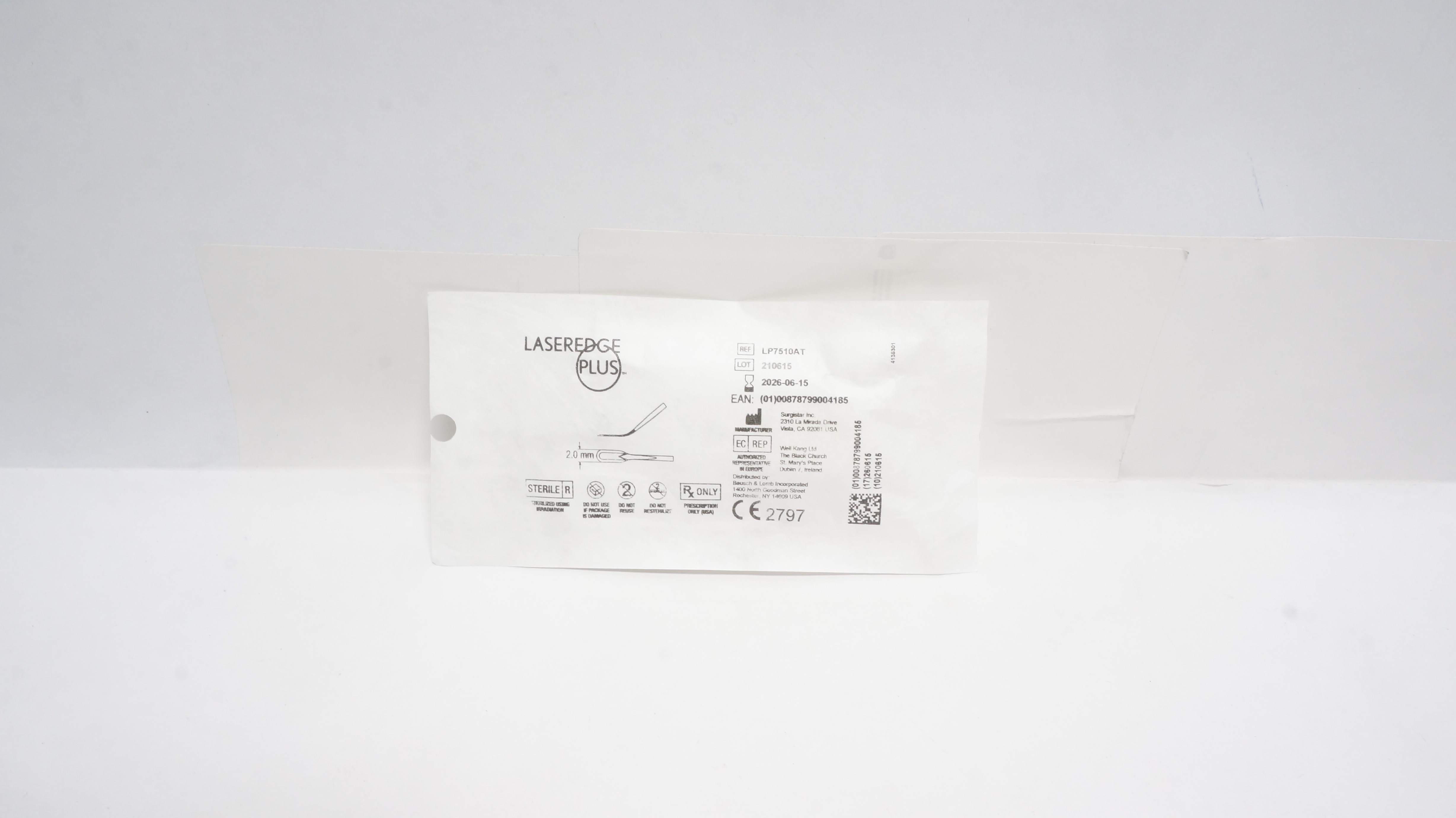 Surgistar LP7510AT LaserEdge Plus 2.0mm Surgical Instrument