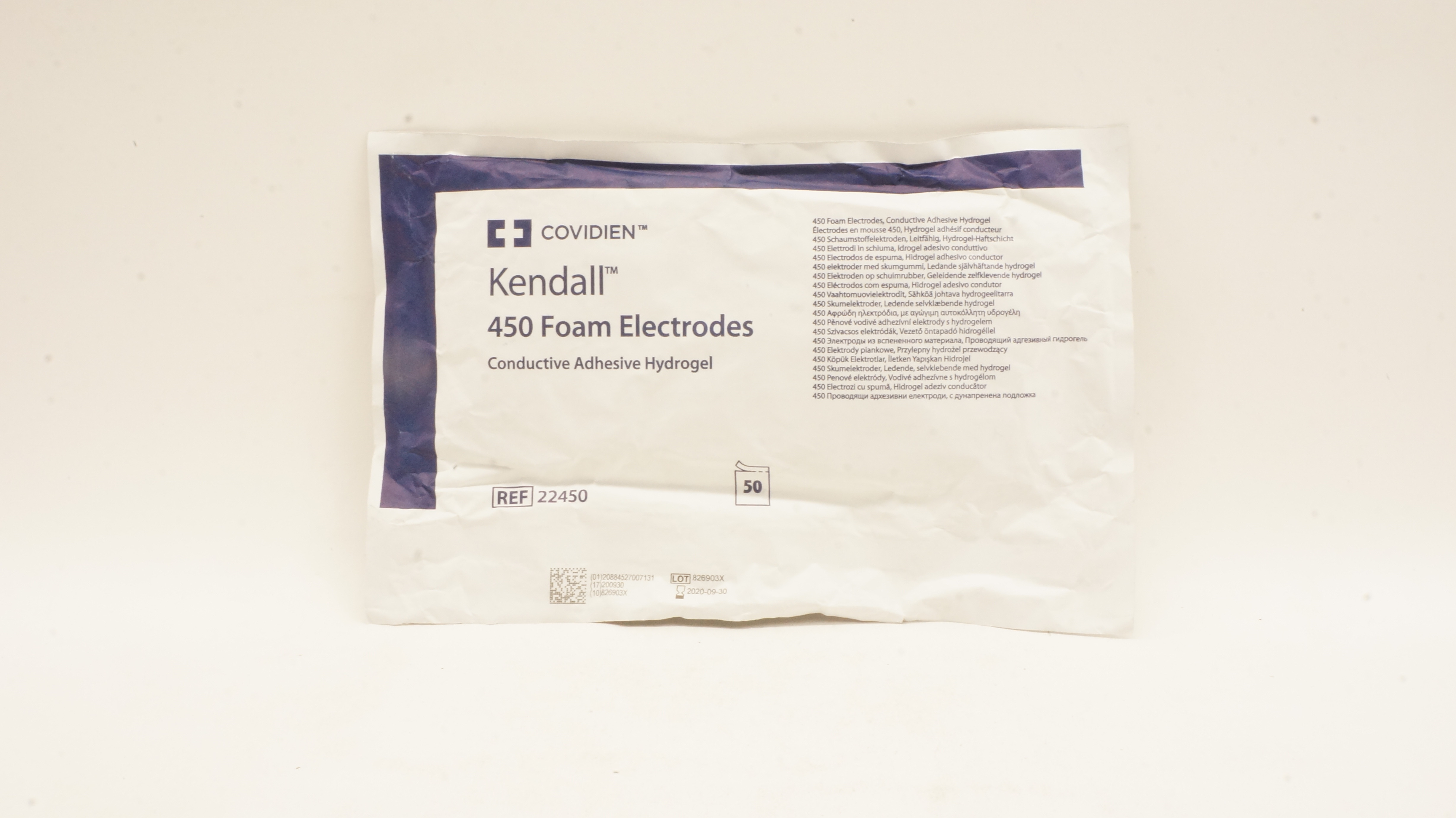 Covidien 22450 Kendall 450 Foam Electrodes (x) - Pack of 50