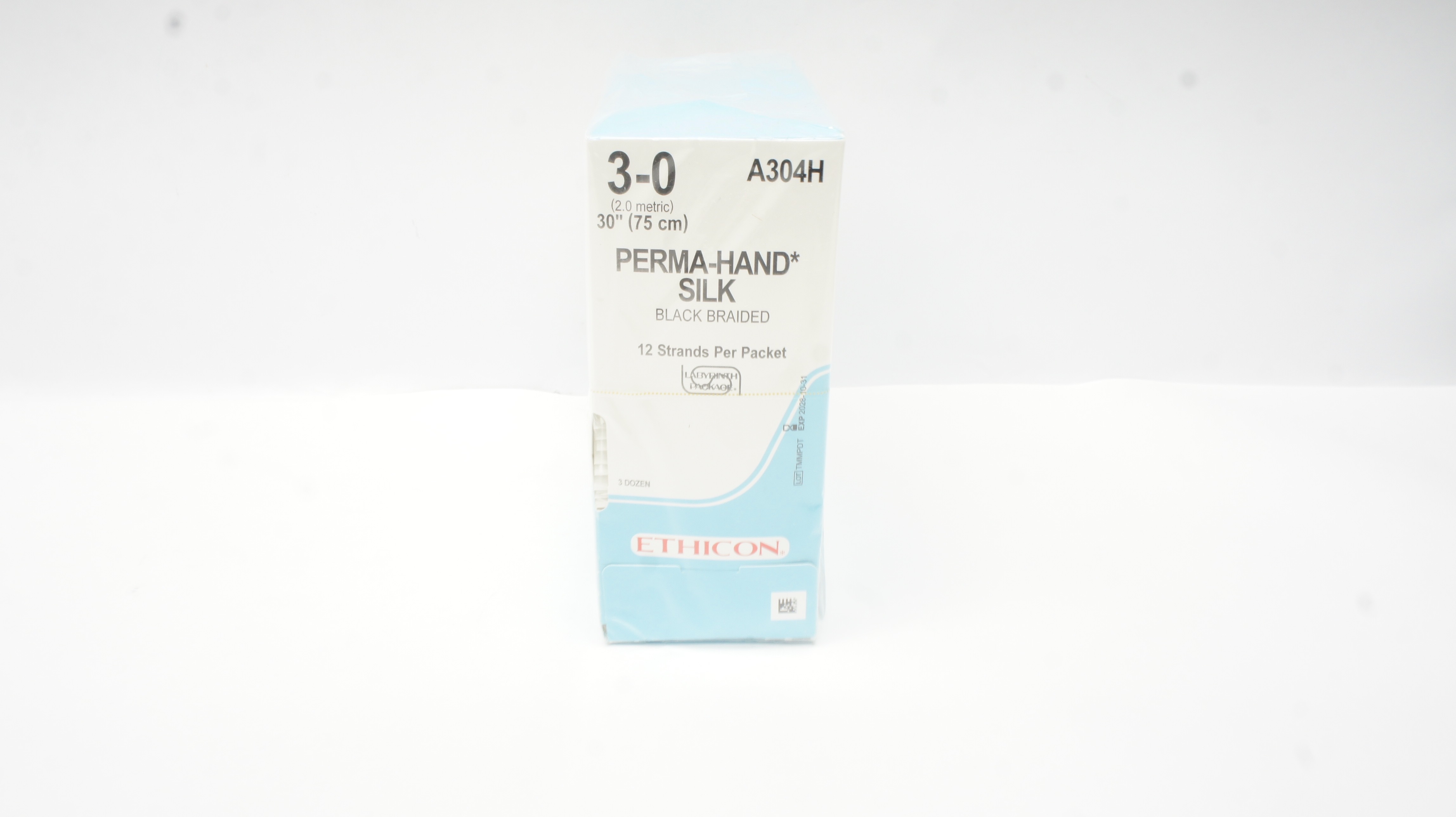Ethicon A304H 3-0 Perma-Hand Silk, 30inch - Box of 36
