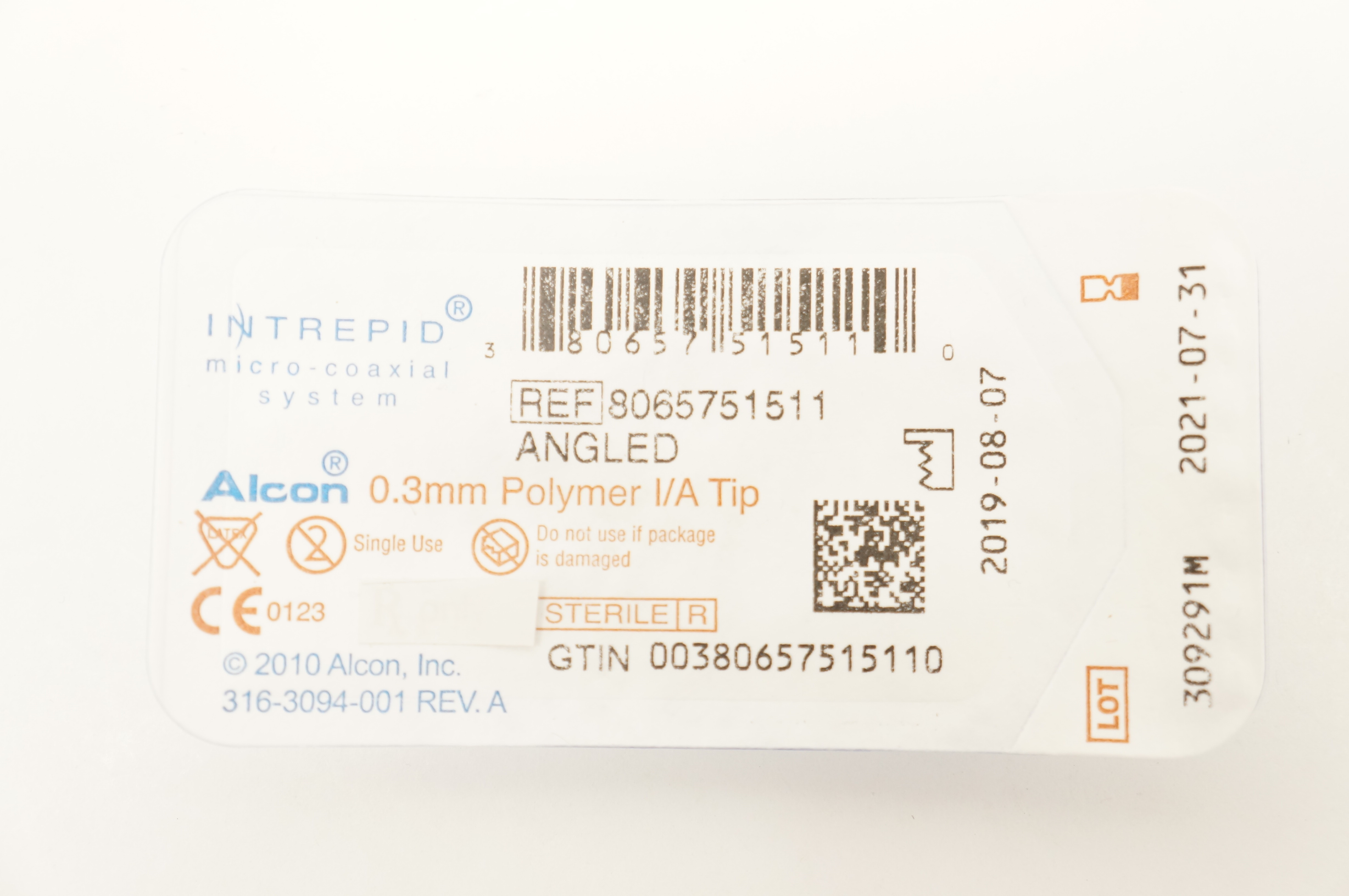 Alcon 8065751511 Intrepid 0.3mm Polymer I/A Tip Angled (x)