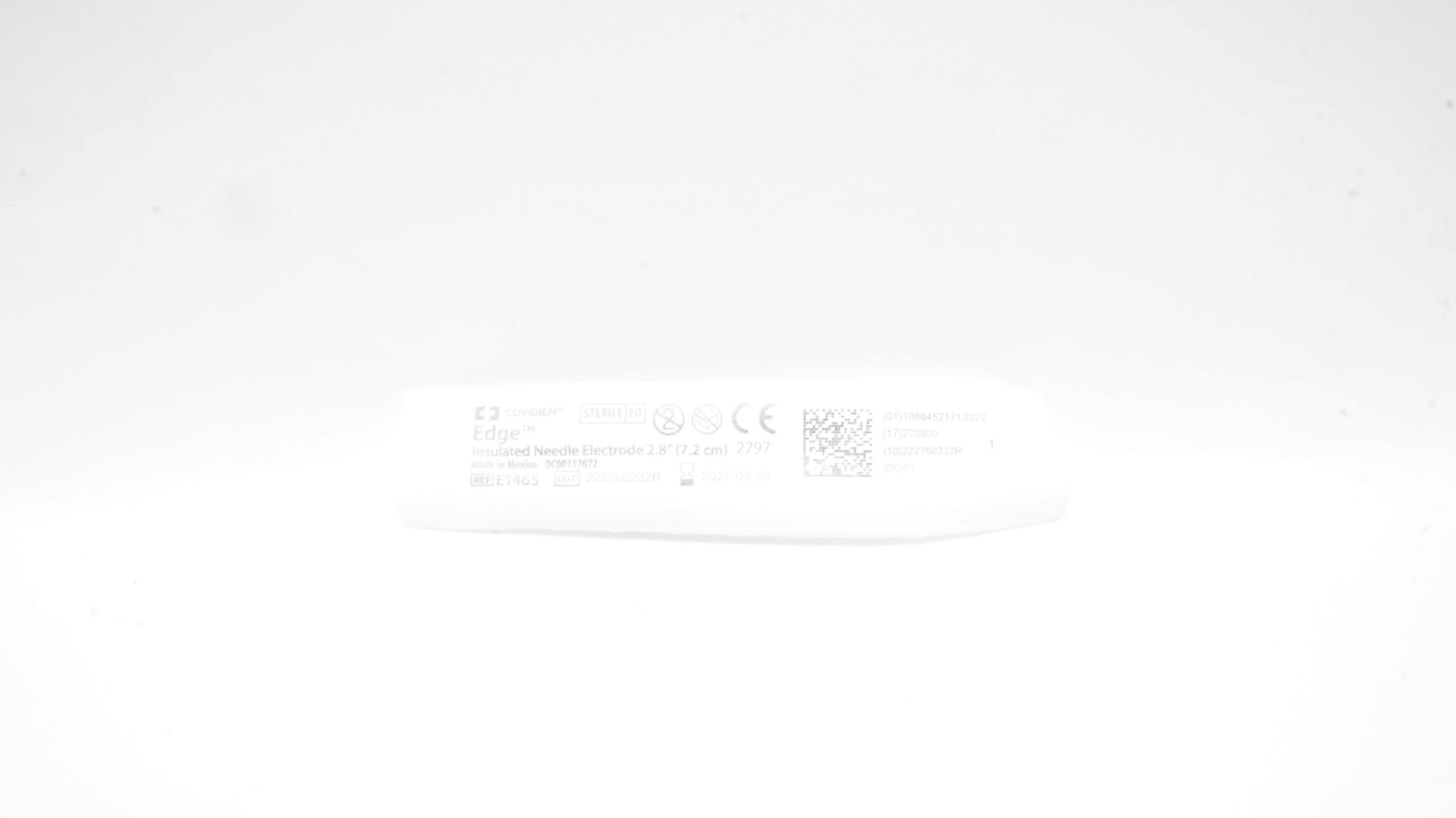 Covidien E1465 Edge Insulated Ndle Electrode 2.8inch