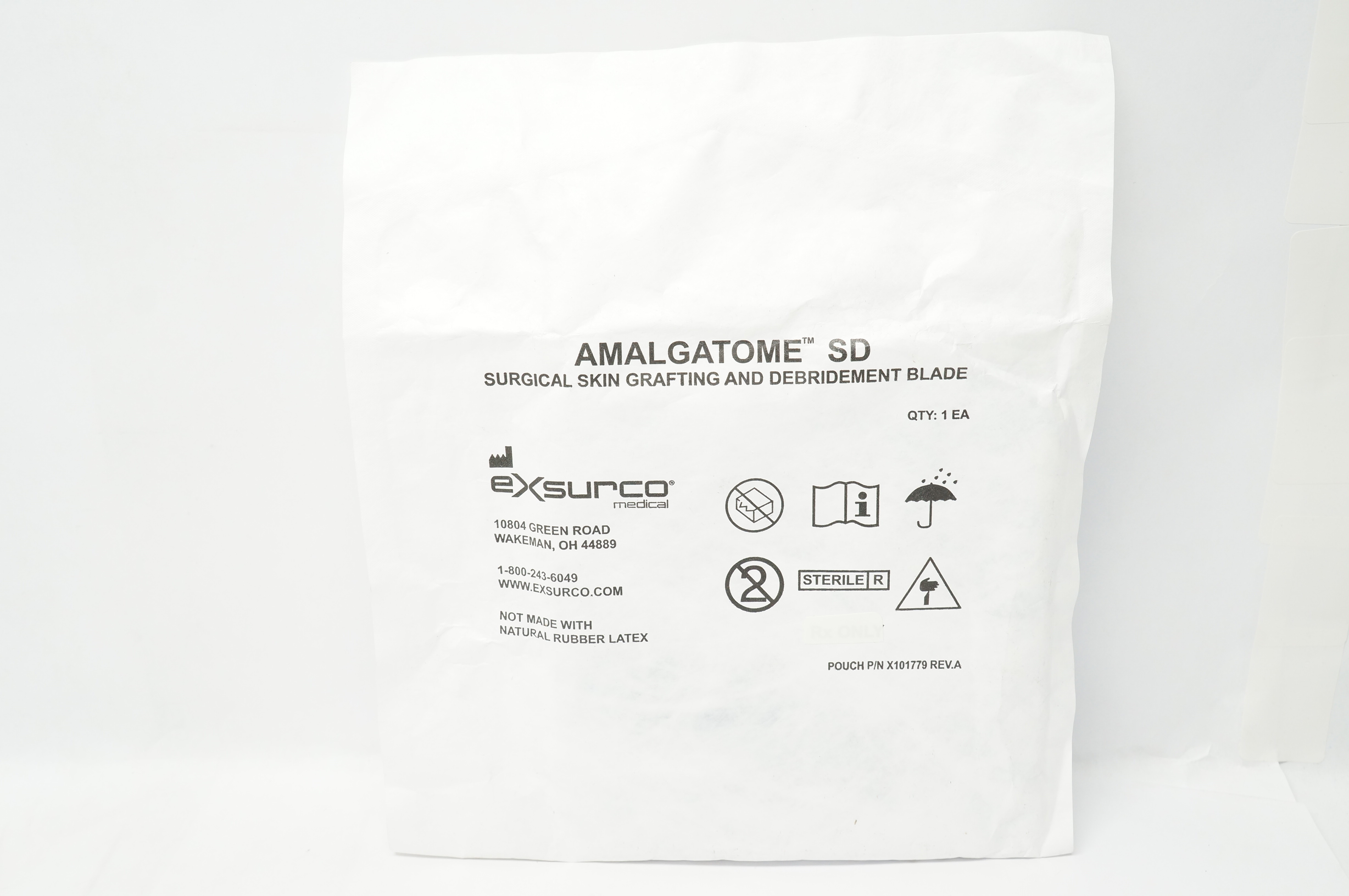 Exsurco X101788 Amalgatome SD Surgical Skin Grafting And Debridement Blade 4inch