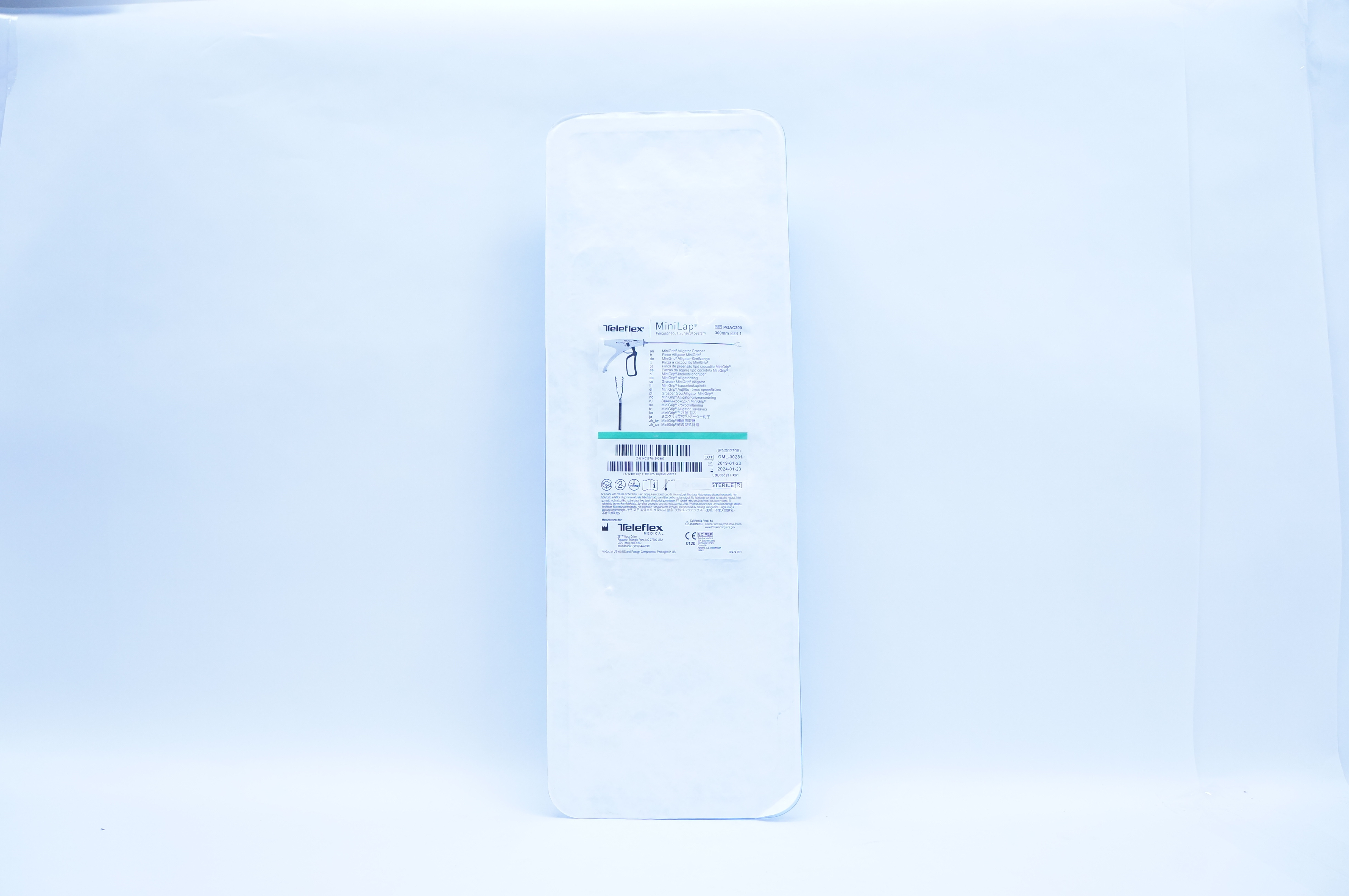 Teleflex PGAC300 MiniLap MiniGrip Alligator Grasper 300mm
