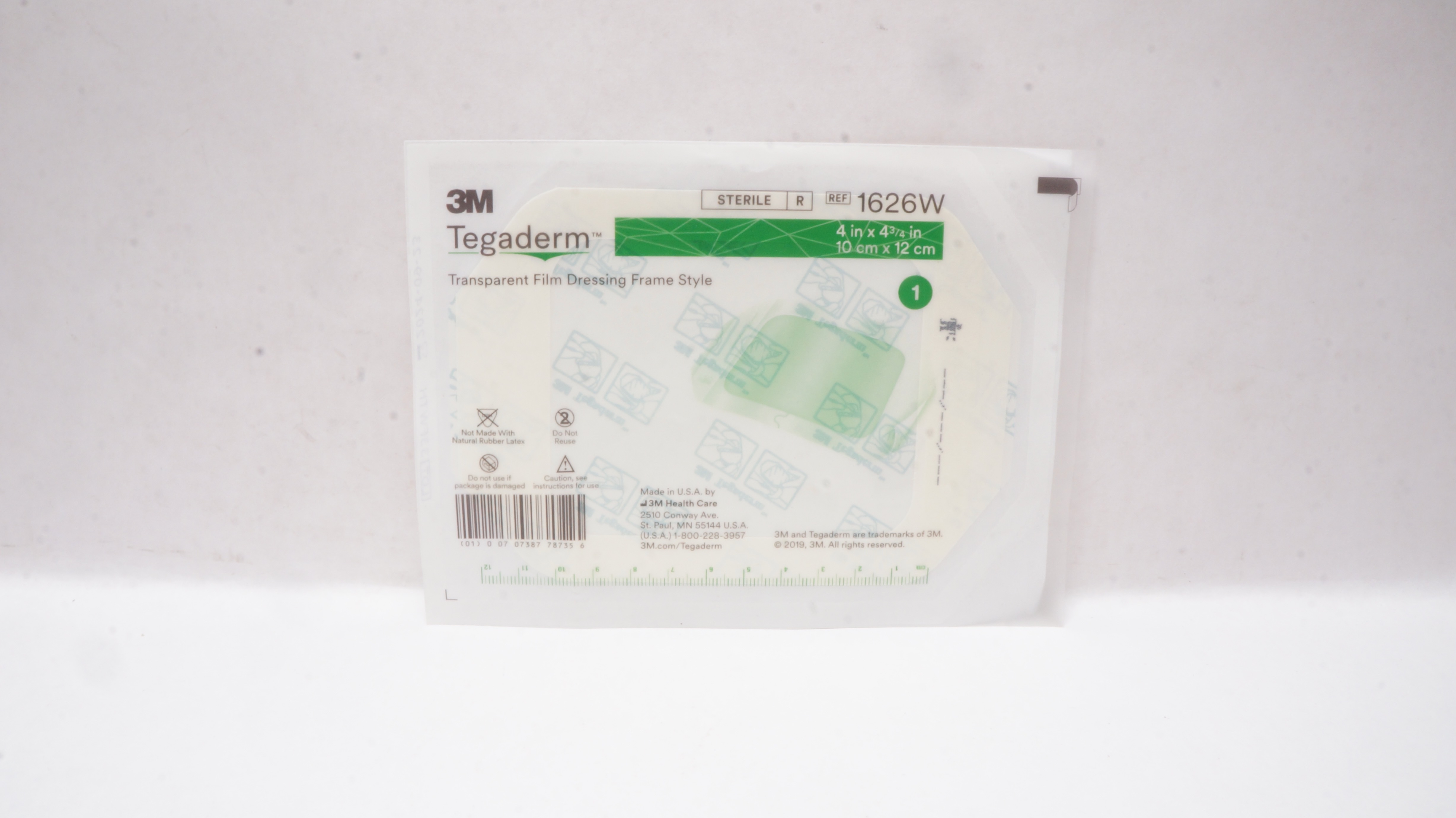 3M 1626W Tegaderm Transparent Film Dressing Frame Style 4 x 4-3/4inch
