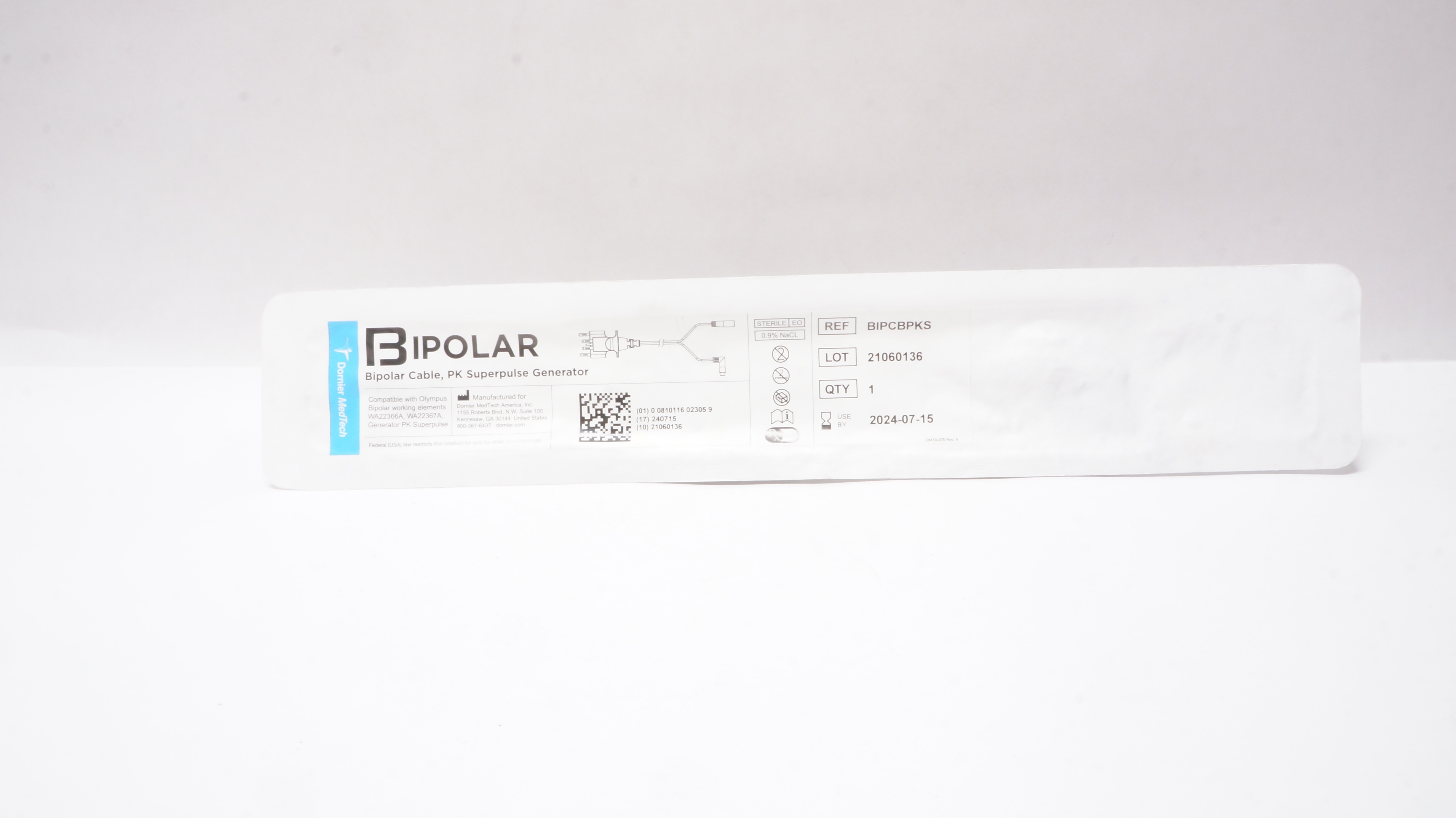 Dornier MedTech America BIPCBPKS Bipolar Cable, PK Superpulse Generator