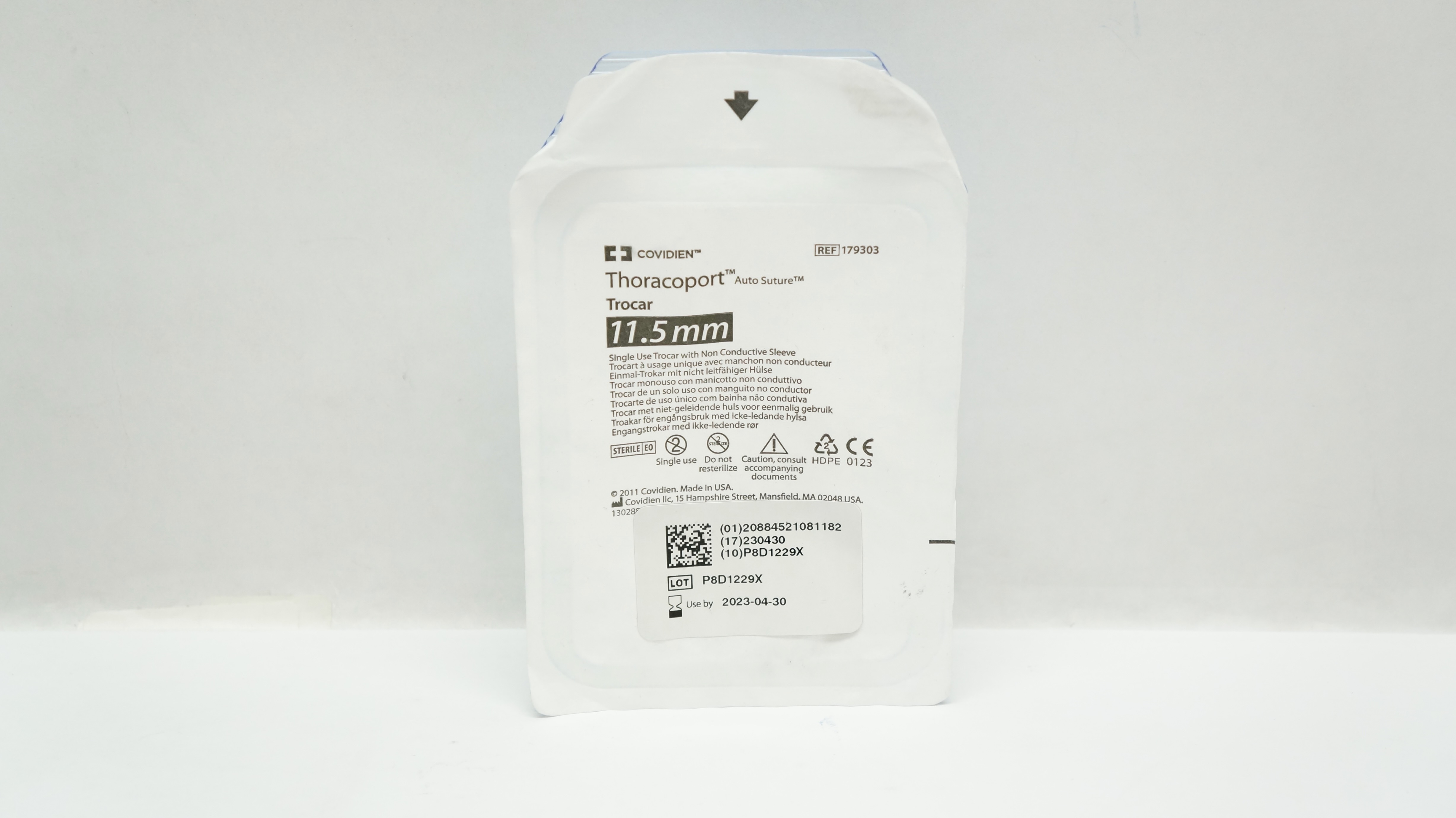 Covidien 179303 Thoracoport Auto Suture Trocar 11.5mm (x)