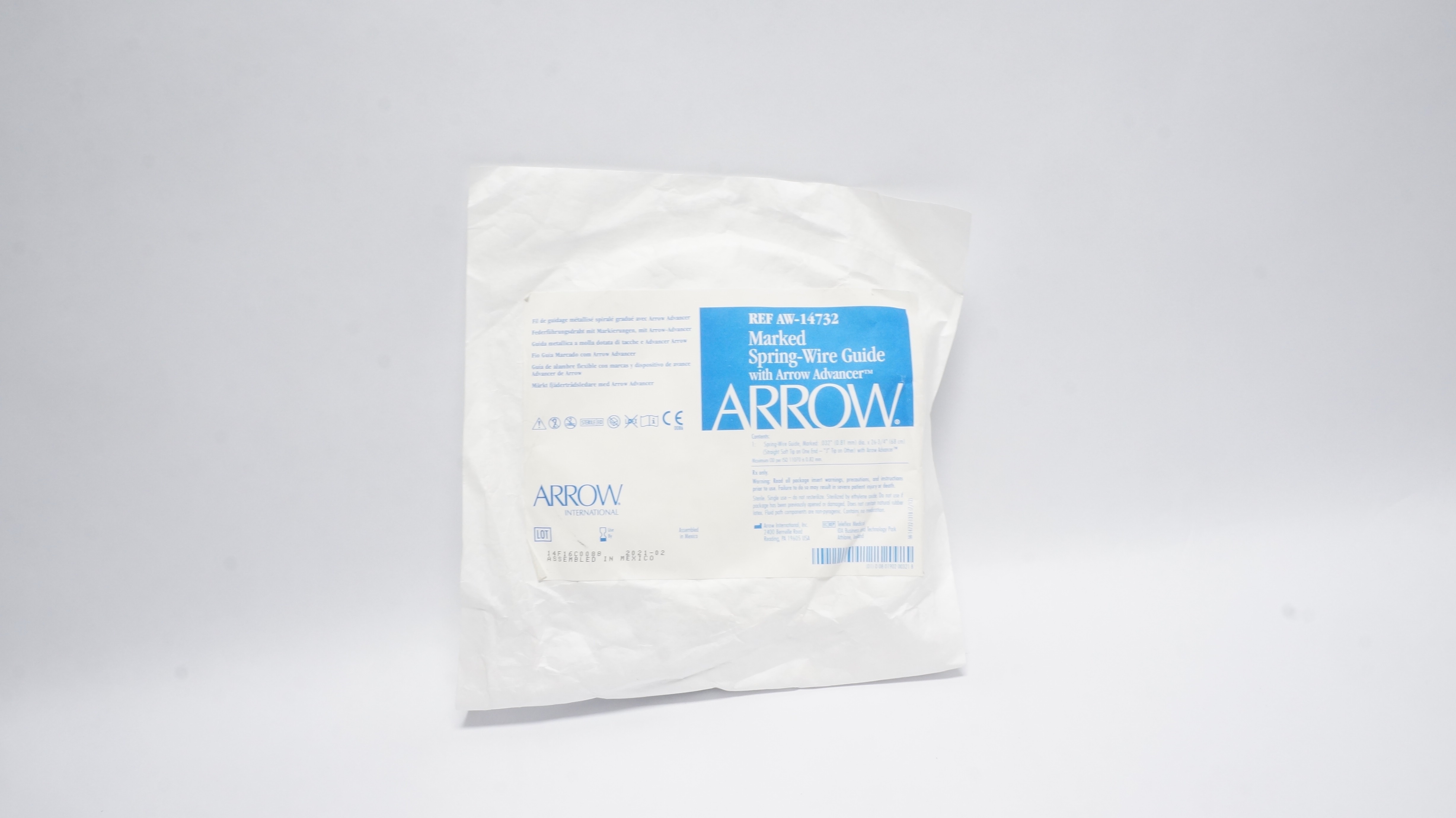 Arrow AW-14732 Marked Spring-Wire Guide with Arrow Advancer (x)