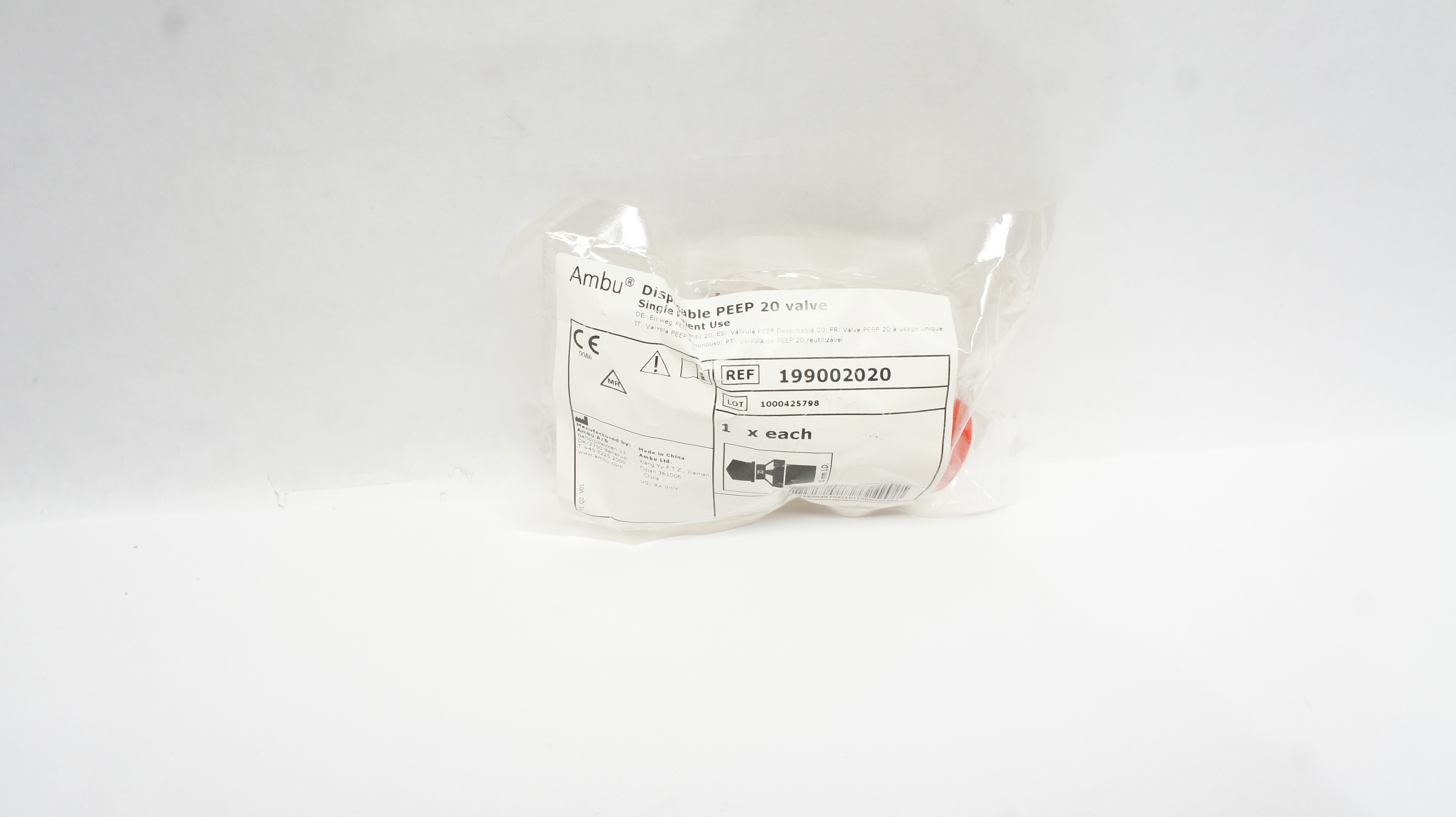 AMBU 199002020 Disposable PEEP 20 Valve 30mm I.D.