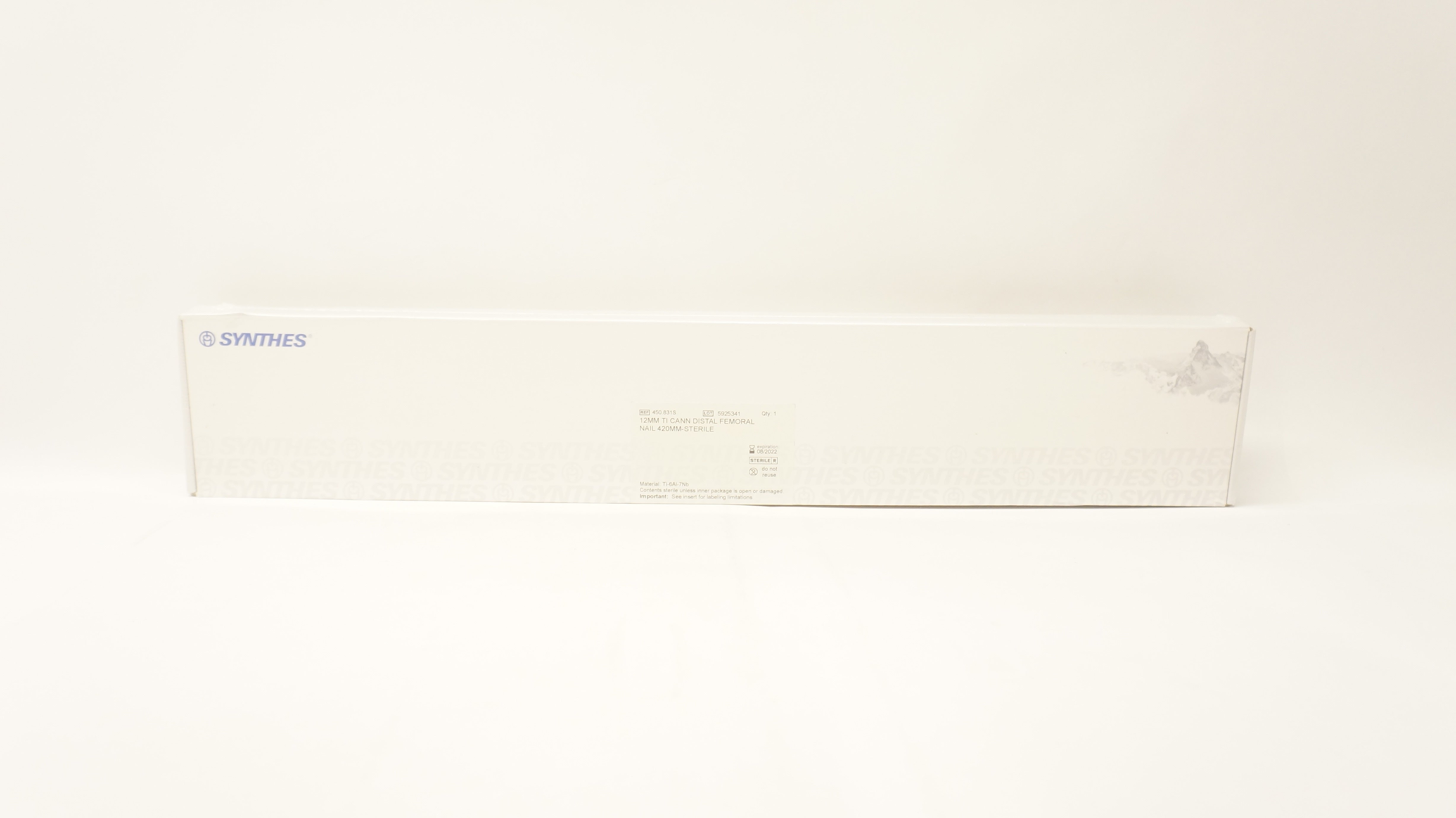 Synthes 450.831S 12mm Ti Cann Distal Femoral Nail 420mm