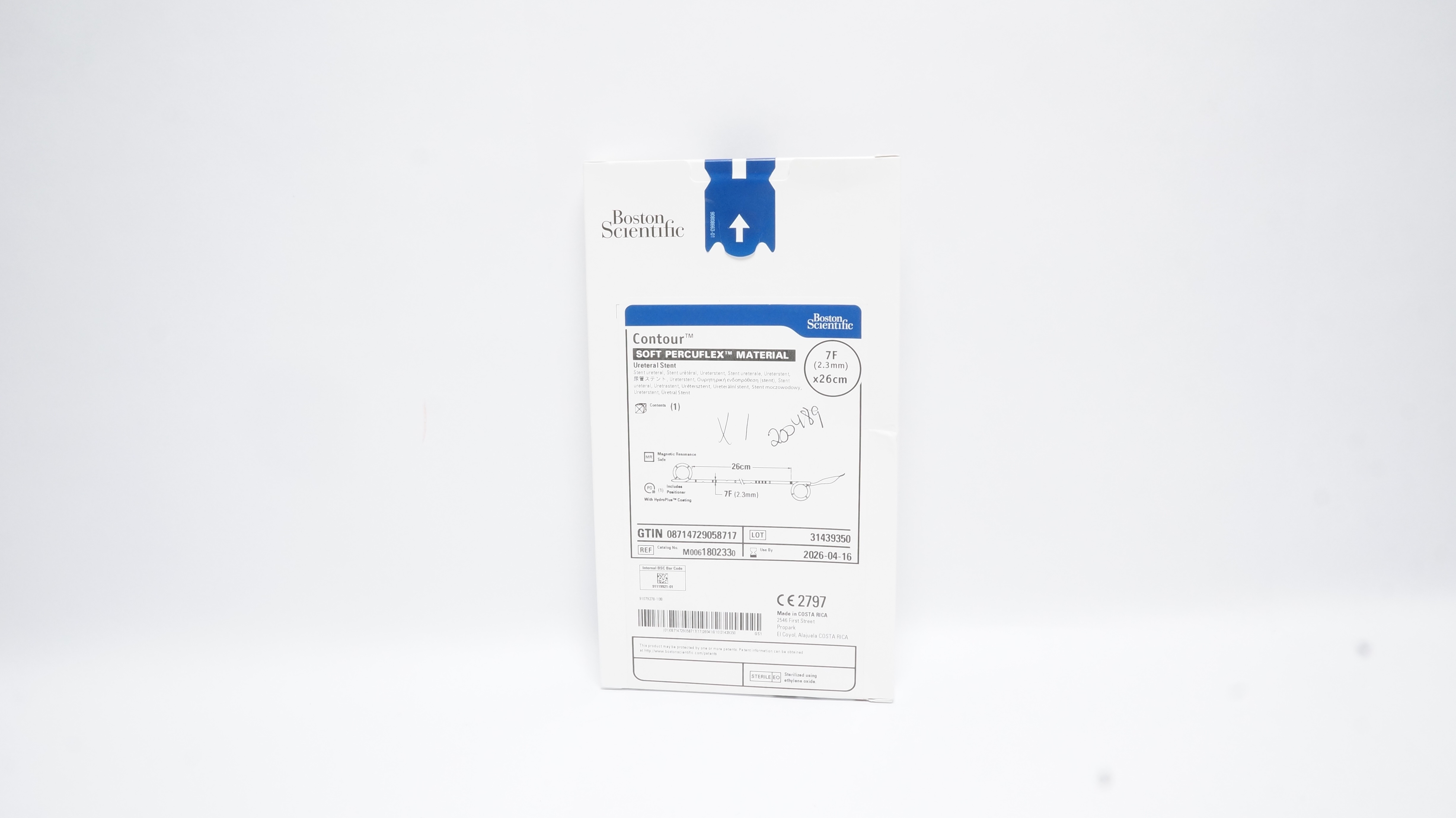 Boston Scientific M0061802330 Contour Ureteral Stnt 7F x 26cm (x)