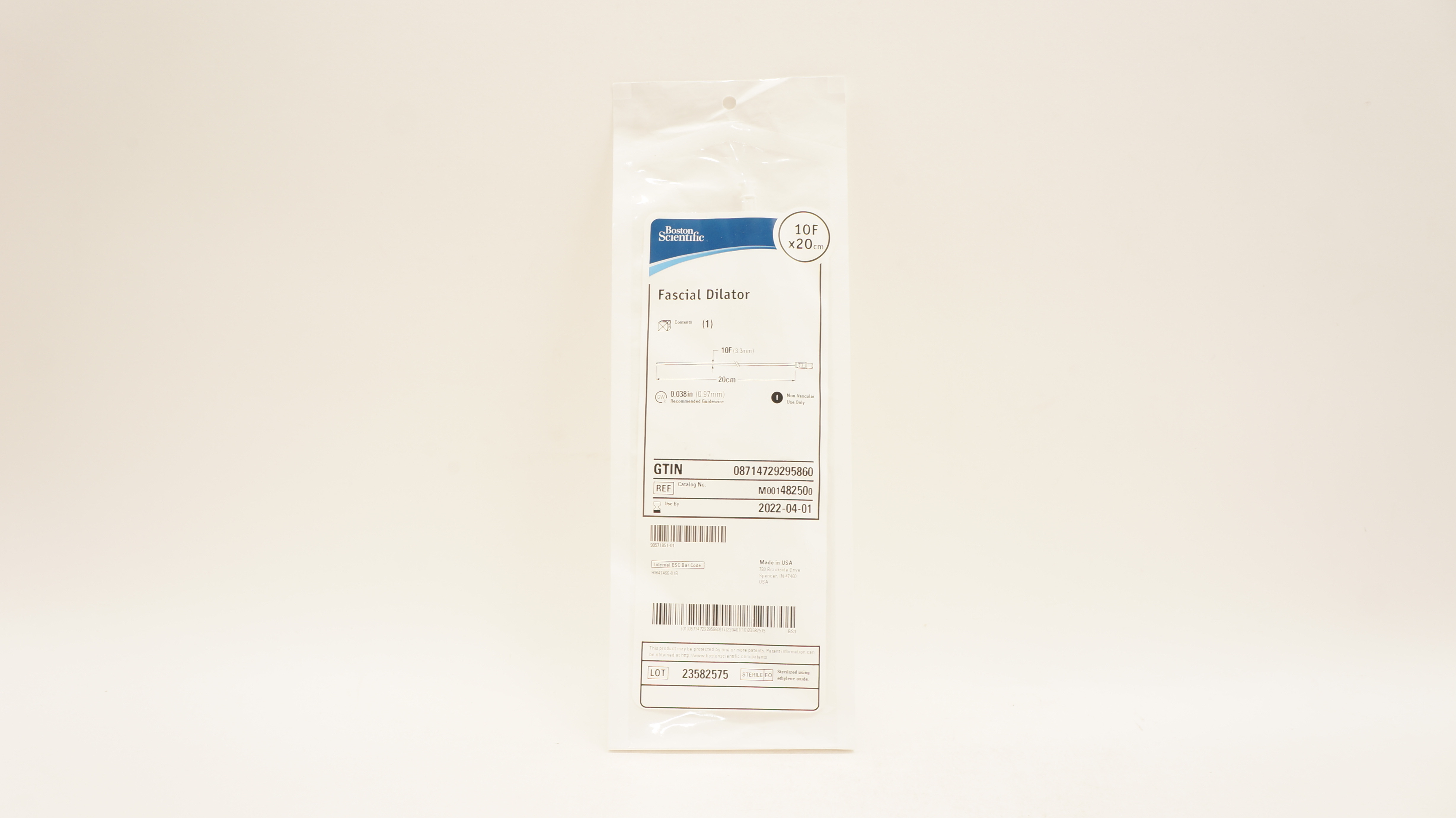 Boston Scientific 48250 Fascial Dilator 10F x 20cm (x)