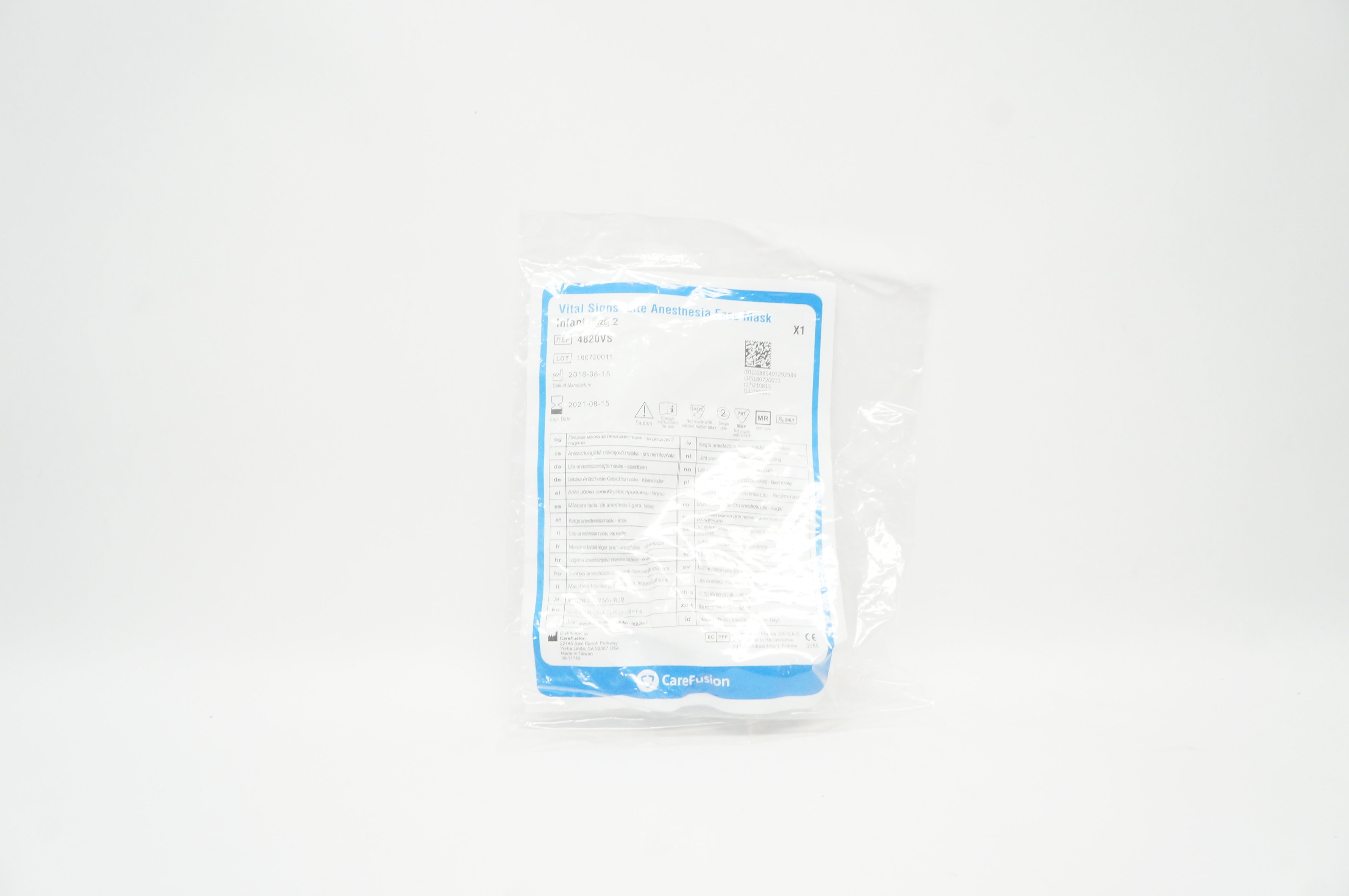 CareFusion 4820VS Vital Signs Lite Anesthesia Face Mask, Size 2 (x)