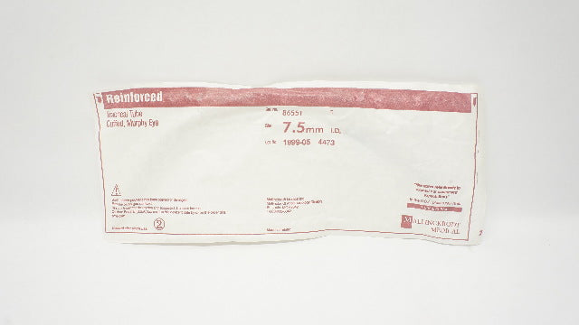 Mallinckrodt 86551 Tracheal Tube Cuffed, Murphy Eye 7.5mm ID