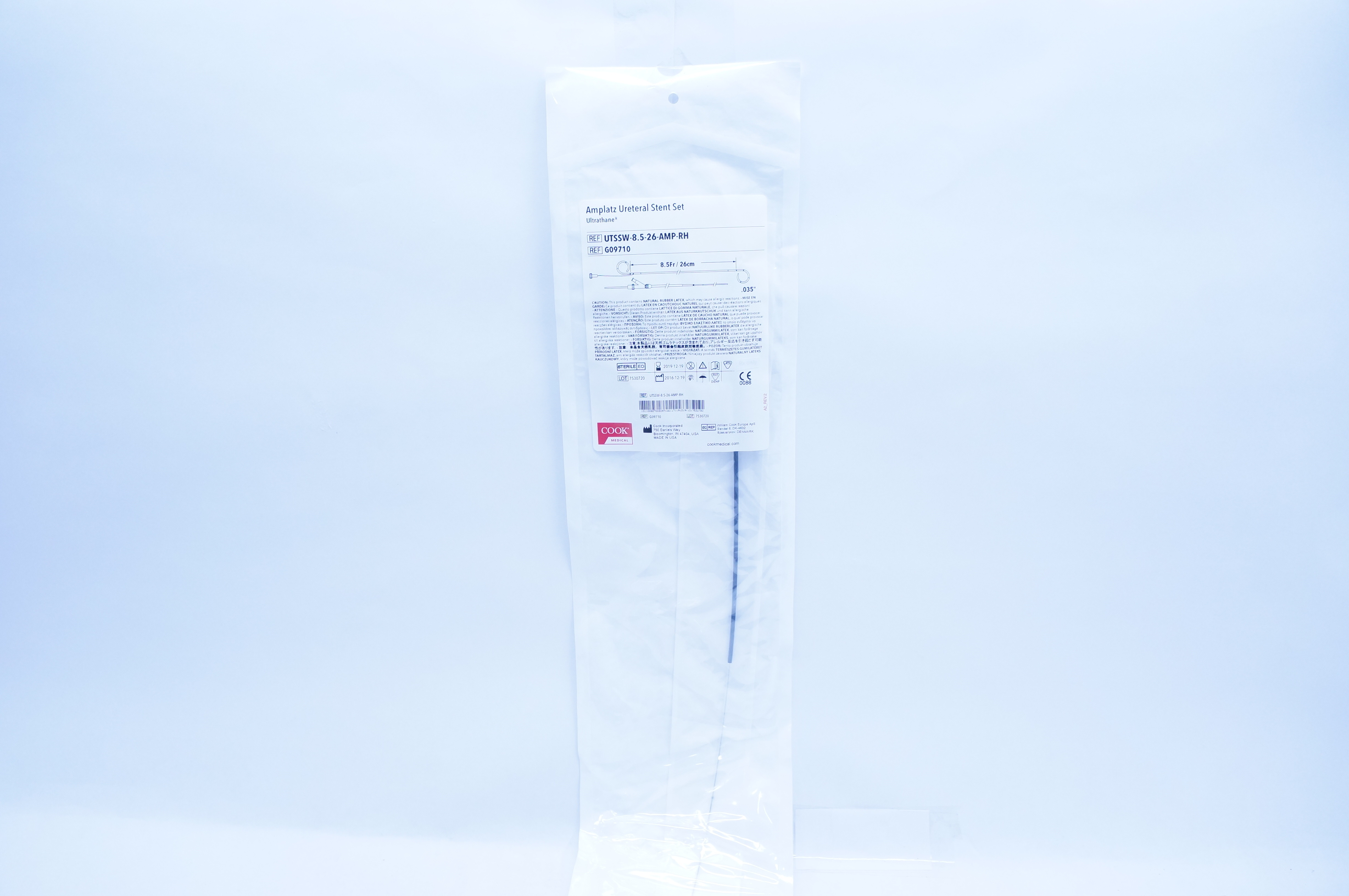 Cook Medical G09710 Amplatz Ureteral Stnt Set Ultrathane 8.5Fr x 26cm (x)