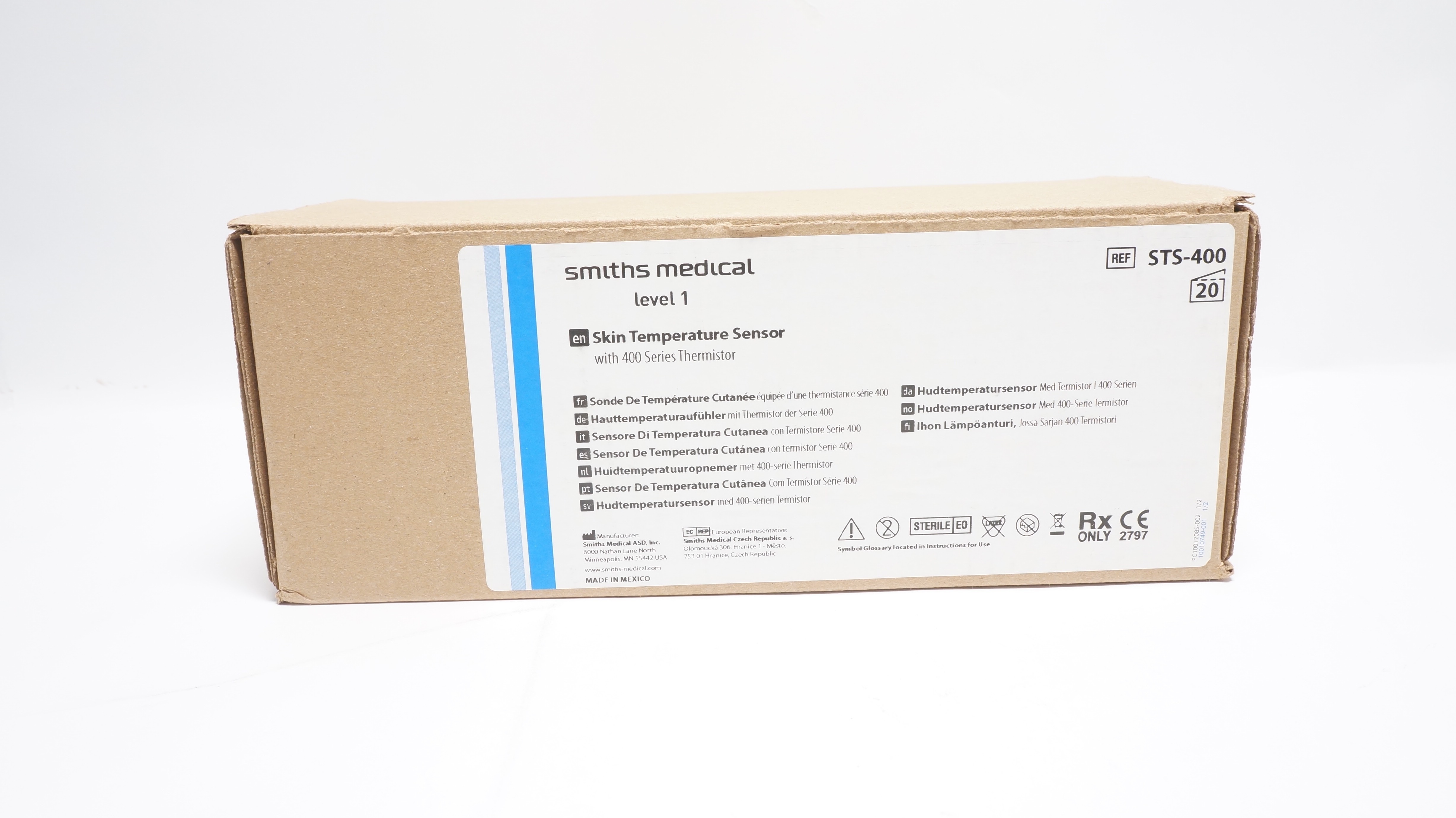 Smiths Medical STS-400 Level 1 Skin Temperature Sensor - Box of 20 (x)