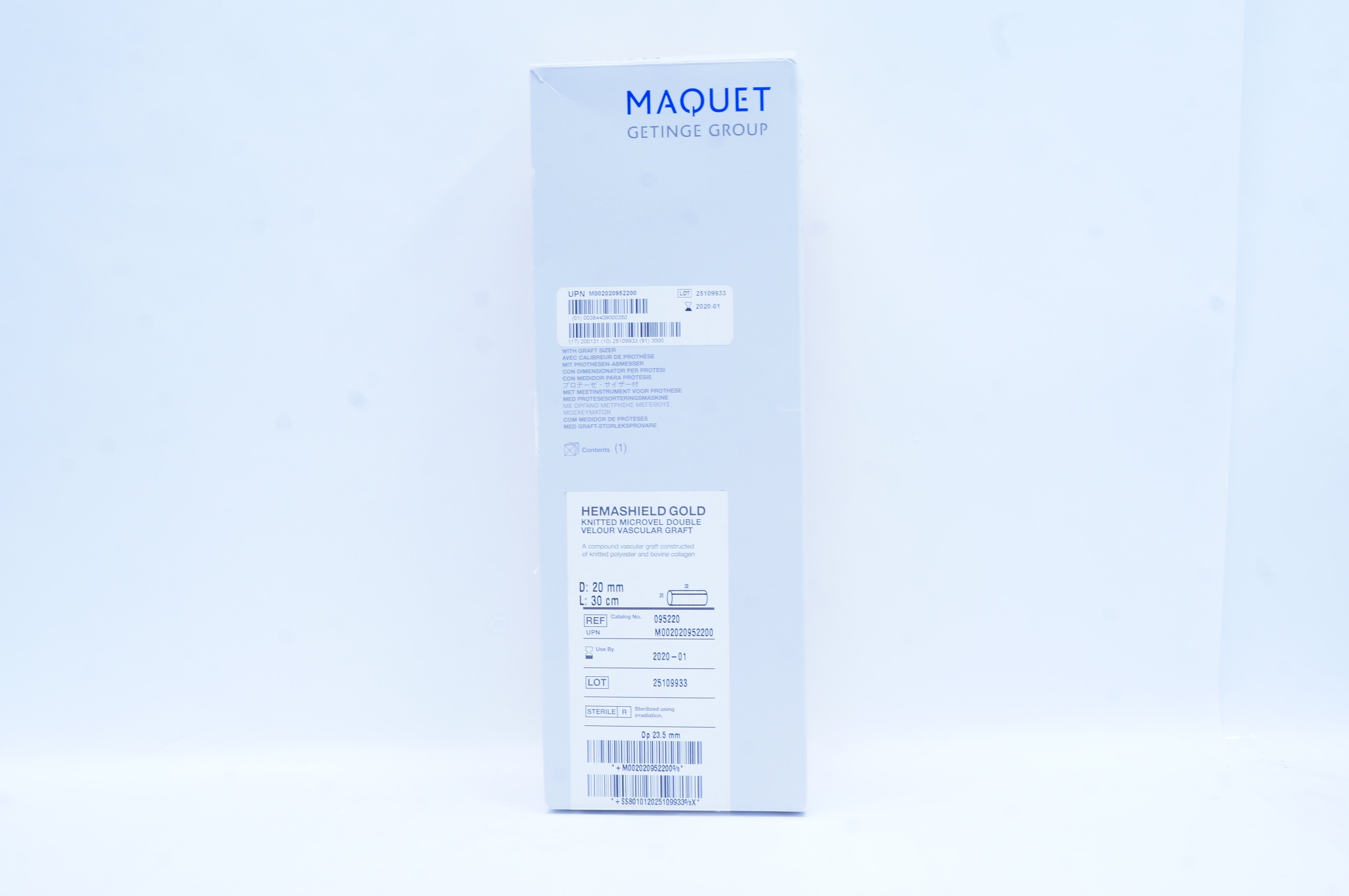 Maquet 095220 Hemashield Gold 20mm x 30cm (x)