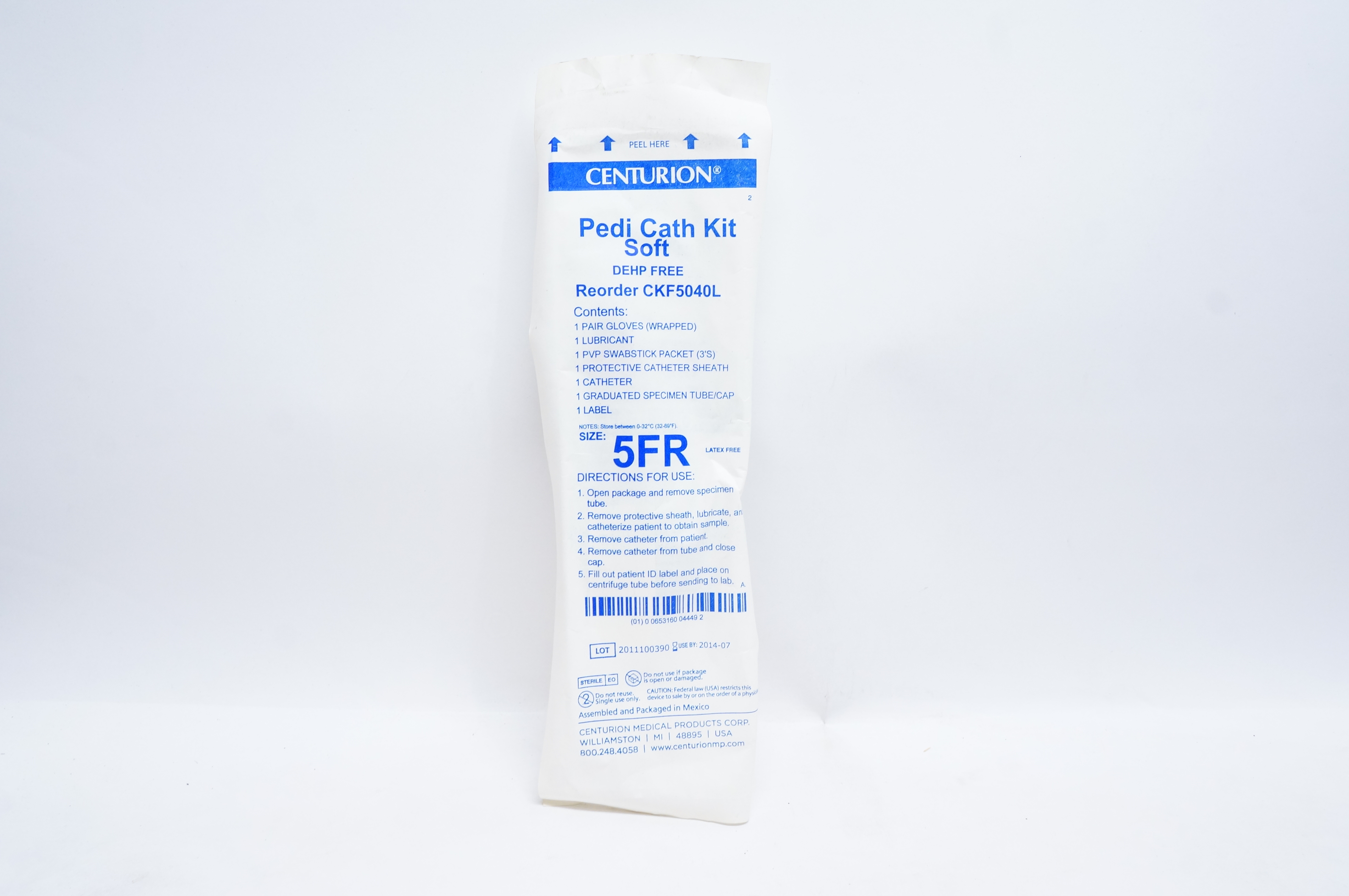 Centurion CKF5040L Pedi Cath Kit Soft 5Fr. (x)
