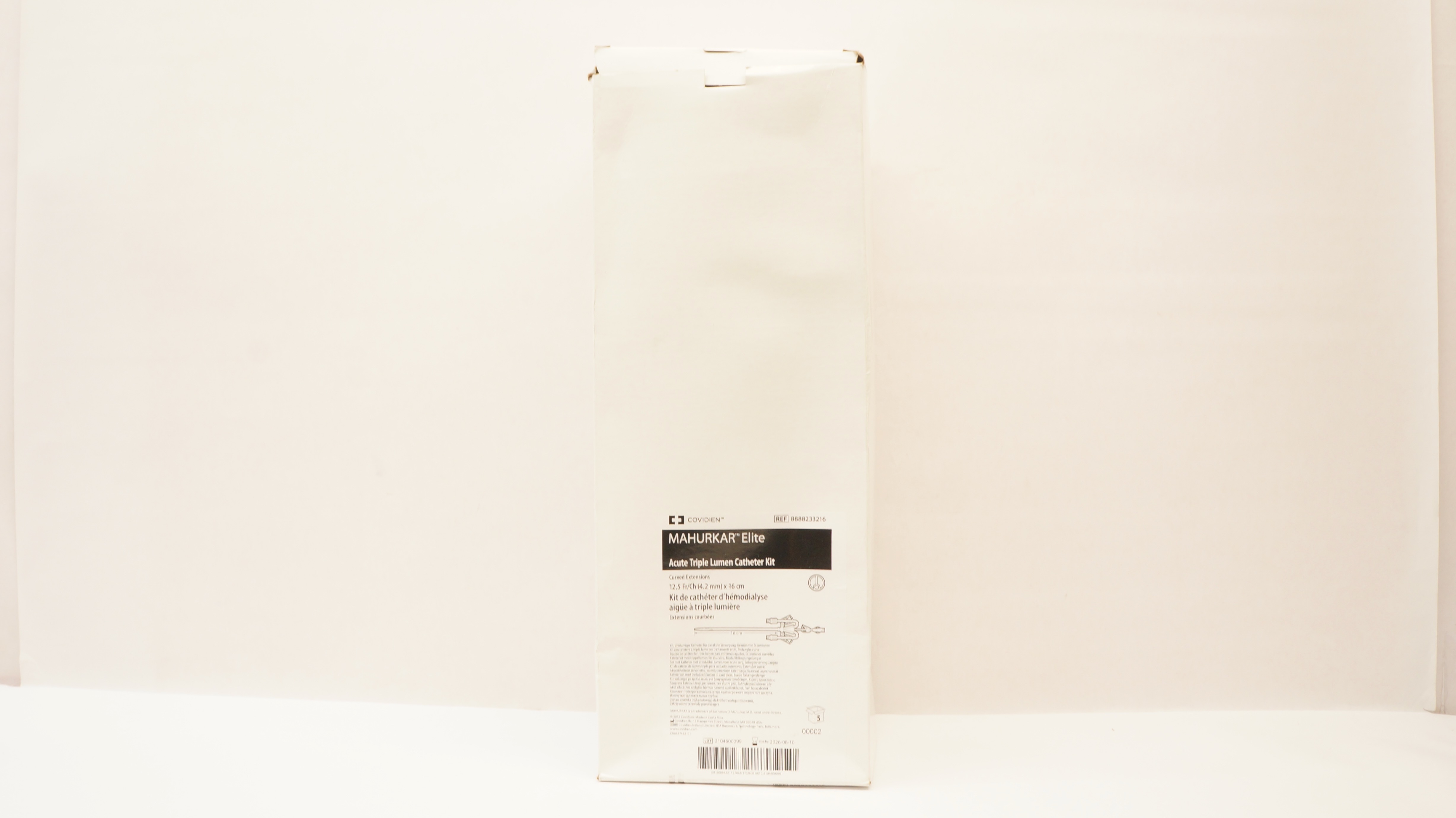 Covidien 8888233216 Acute Triple Lumen Cath. Kit 12.5Fr. x 16cm - Box of 5