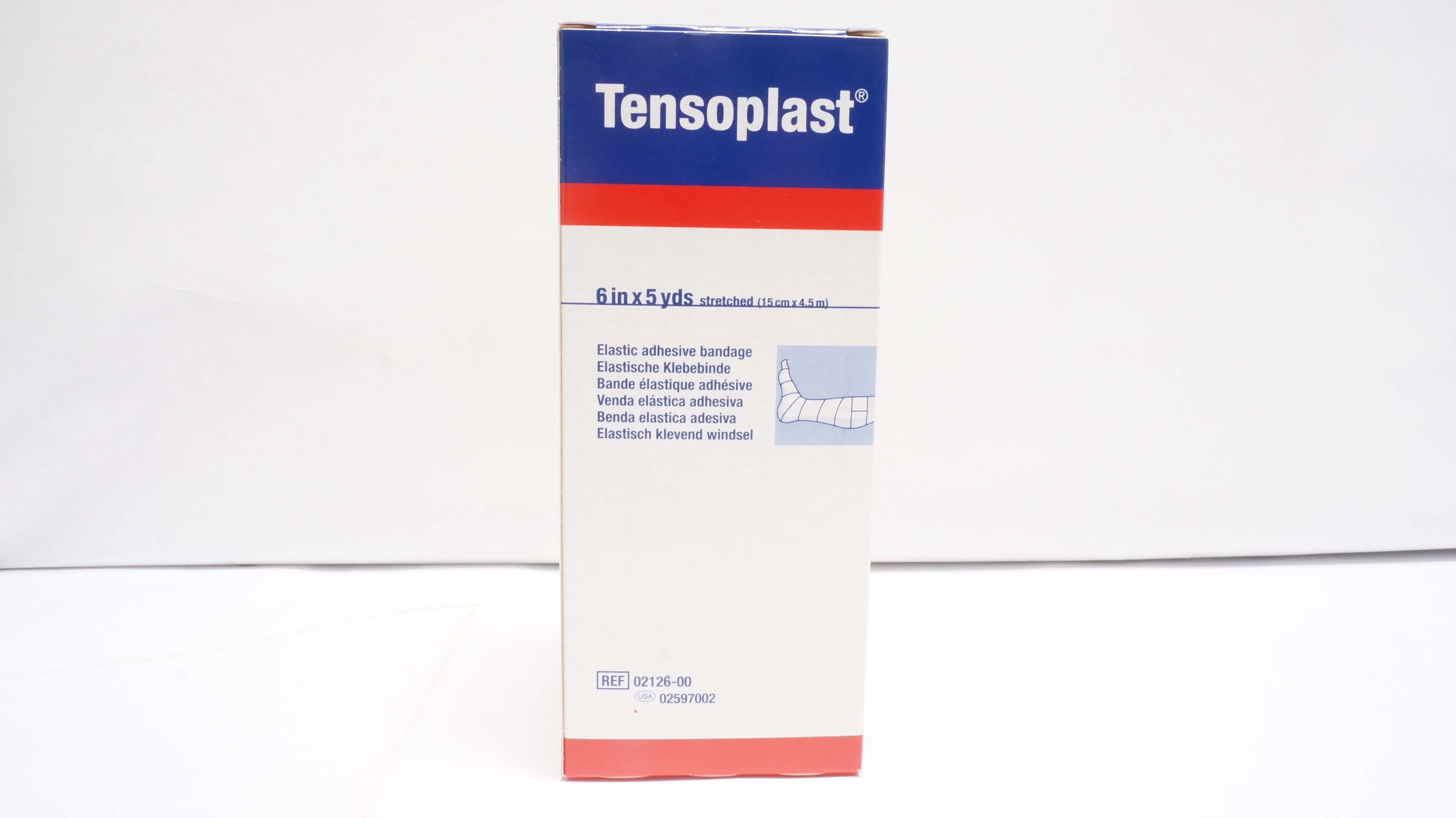 BSN 02126-00 Tensoplast 6In x 5yds Strechted, White