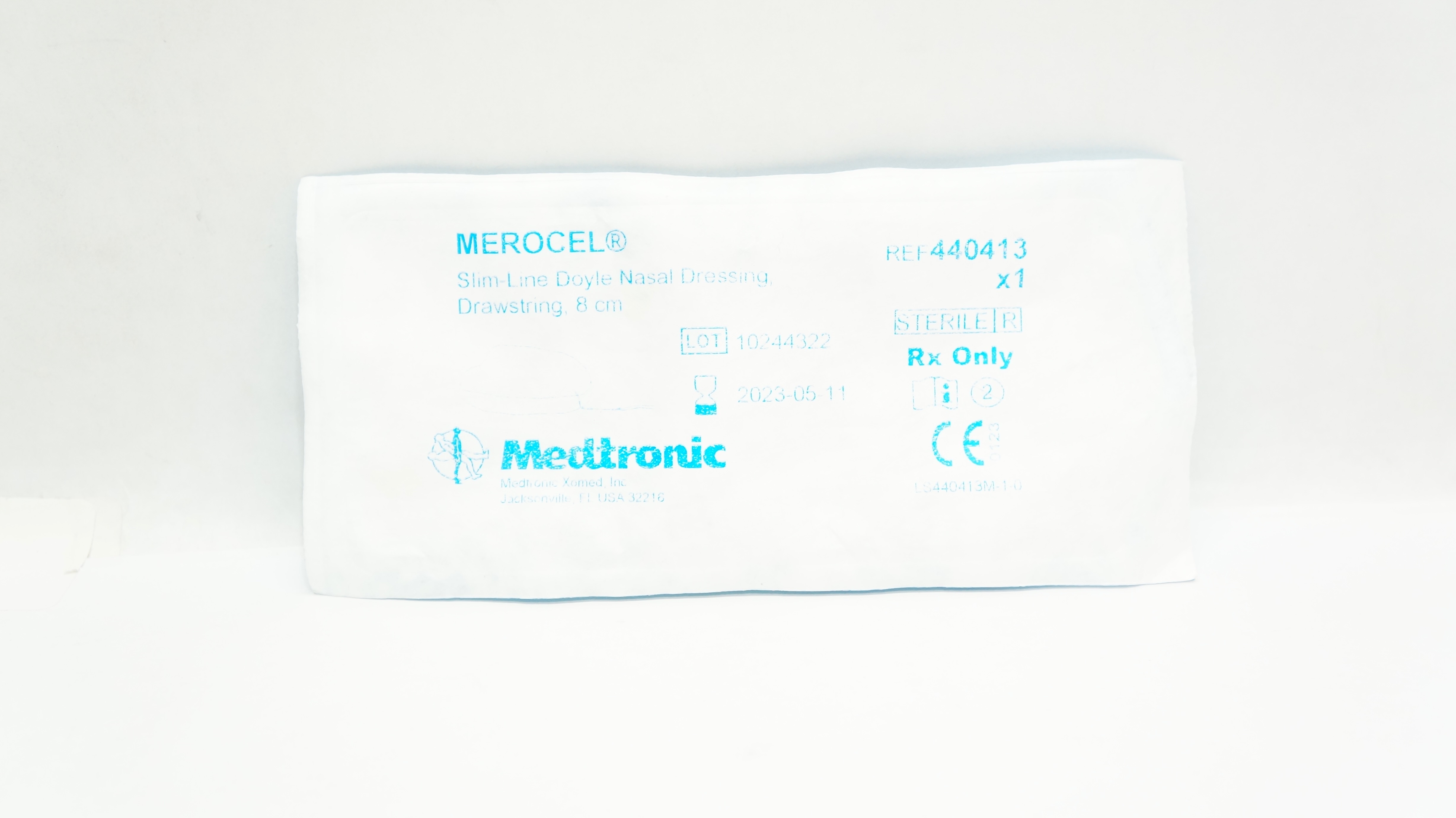 Medtronic 440413 MEROCEL Slim-Line Doyle Nasal Dressing Drawstring 8cm (x)