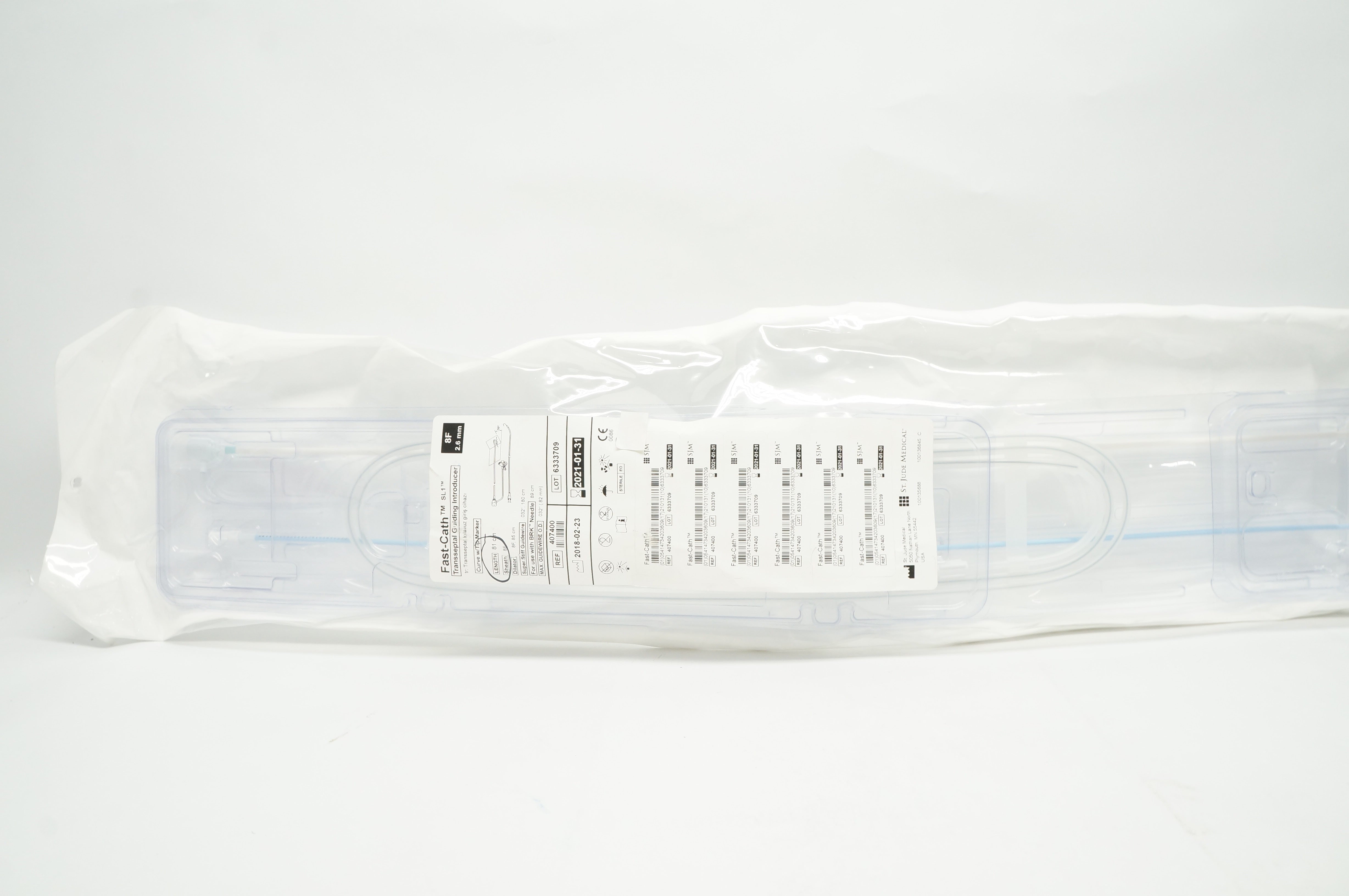 St. Jude Medical 407400 FAST-CATH Transseptal Guiding Introducer 8F, 0.032in.(x)