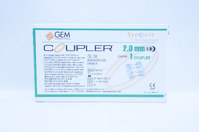 Synovis GEM2752/I GEM Microvascular Anastomotic Coupler  Device 2.0mm (x)