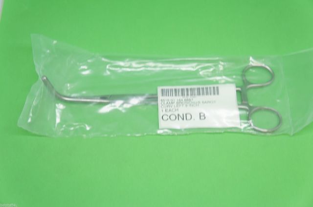 Alan Scott Clamp Bronchus 9inch lg Curved Left Teeth 1.50inch Jaw