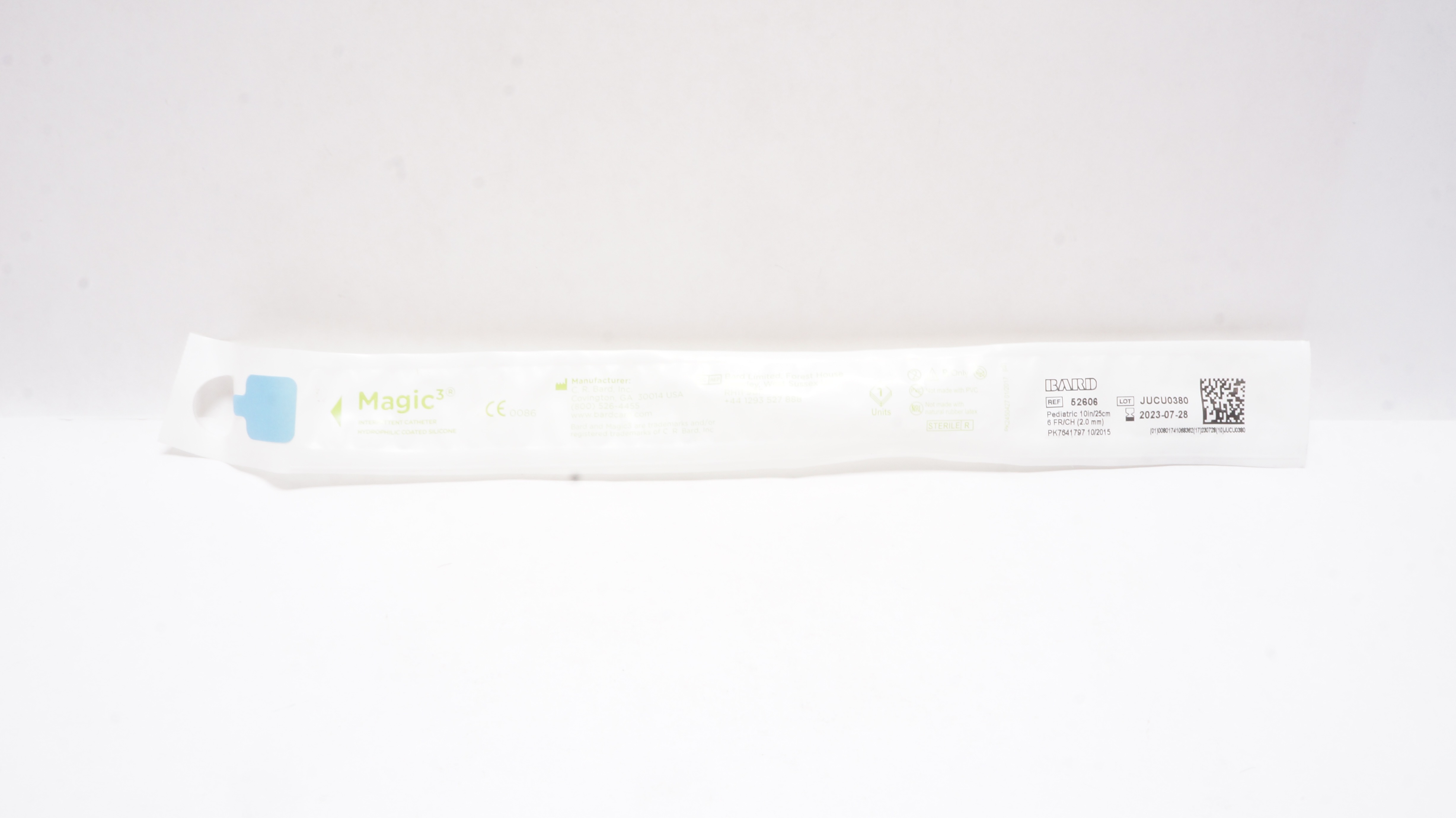 Bard 52606 Magic 3 Intermittent Cath. 6Fr/Ch 10inch x 25cm