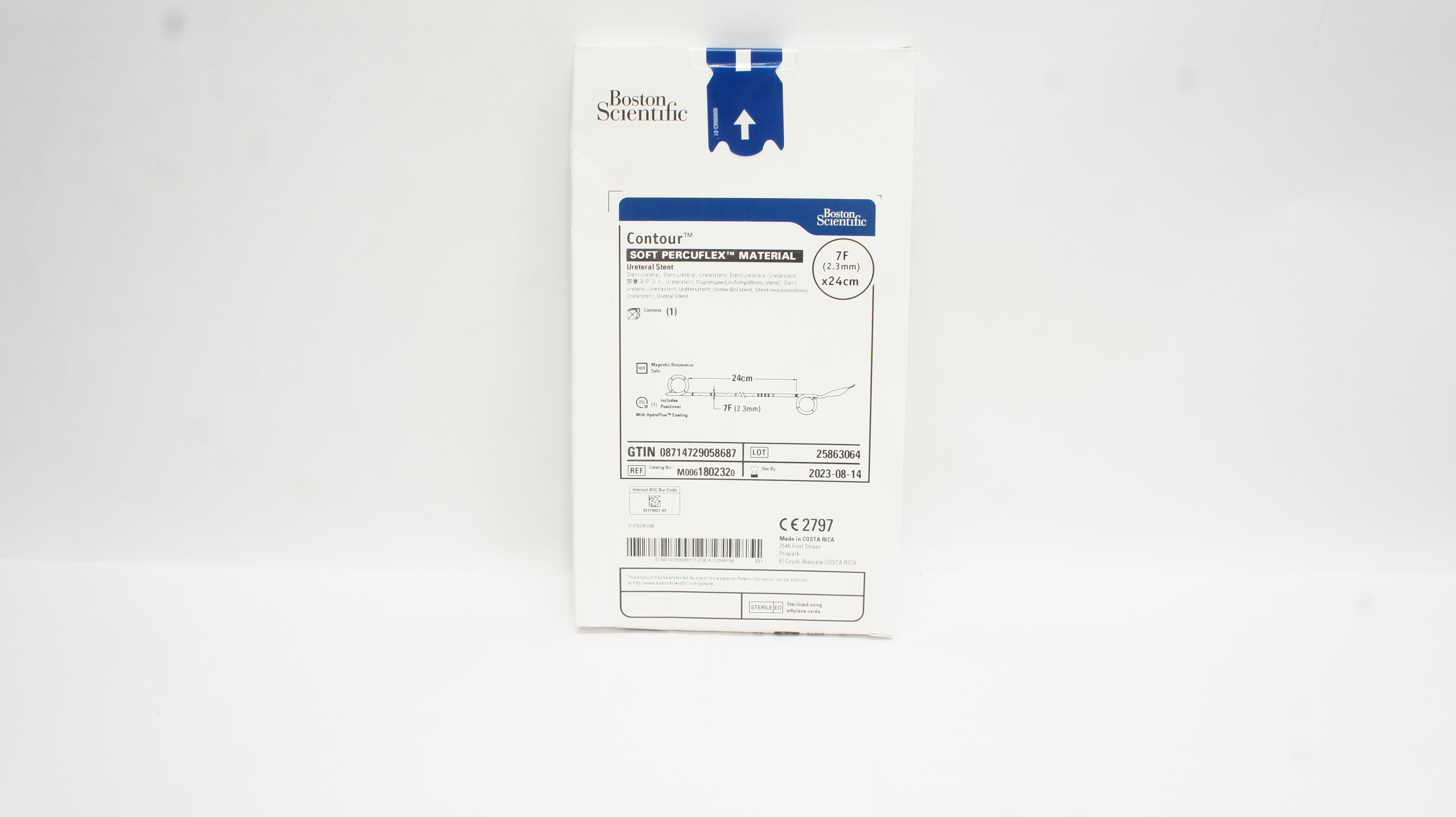 Boston Scientific M0061802320 Contour Percuflex Ureteral Stnt 7F x 24 cm (x)