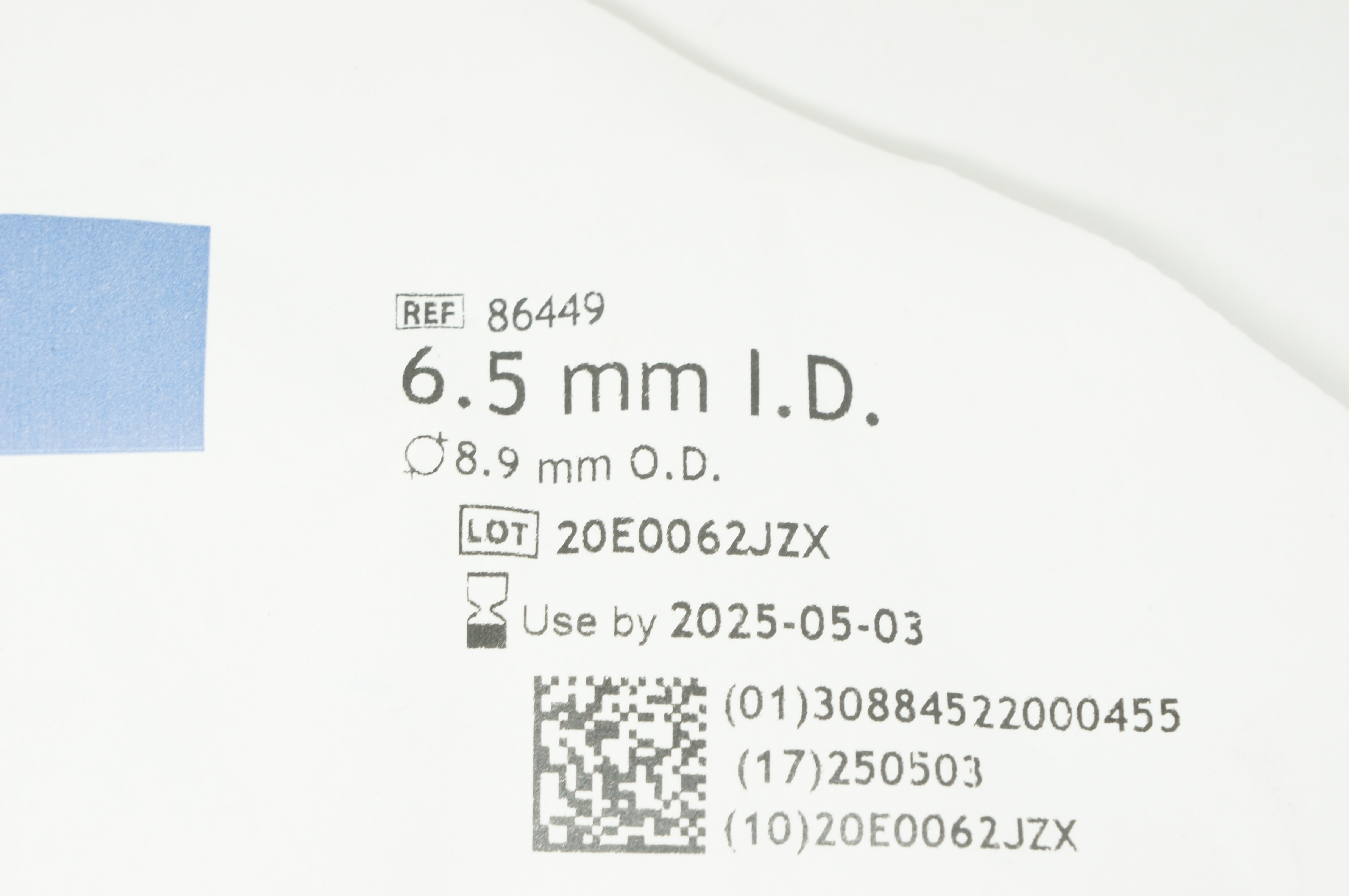 Covidien 86449 Shiley Hi-Lo Oral/Nasal Tracheal Tube Cuffed 6.5mm ID x 8.9mm OD