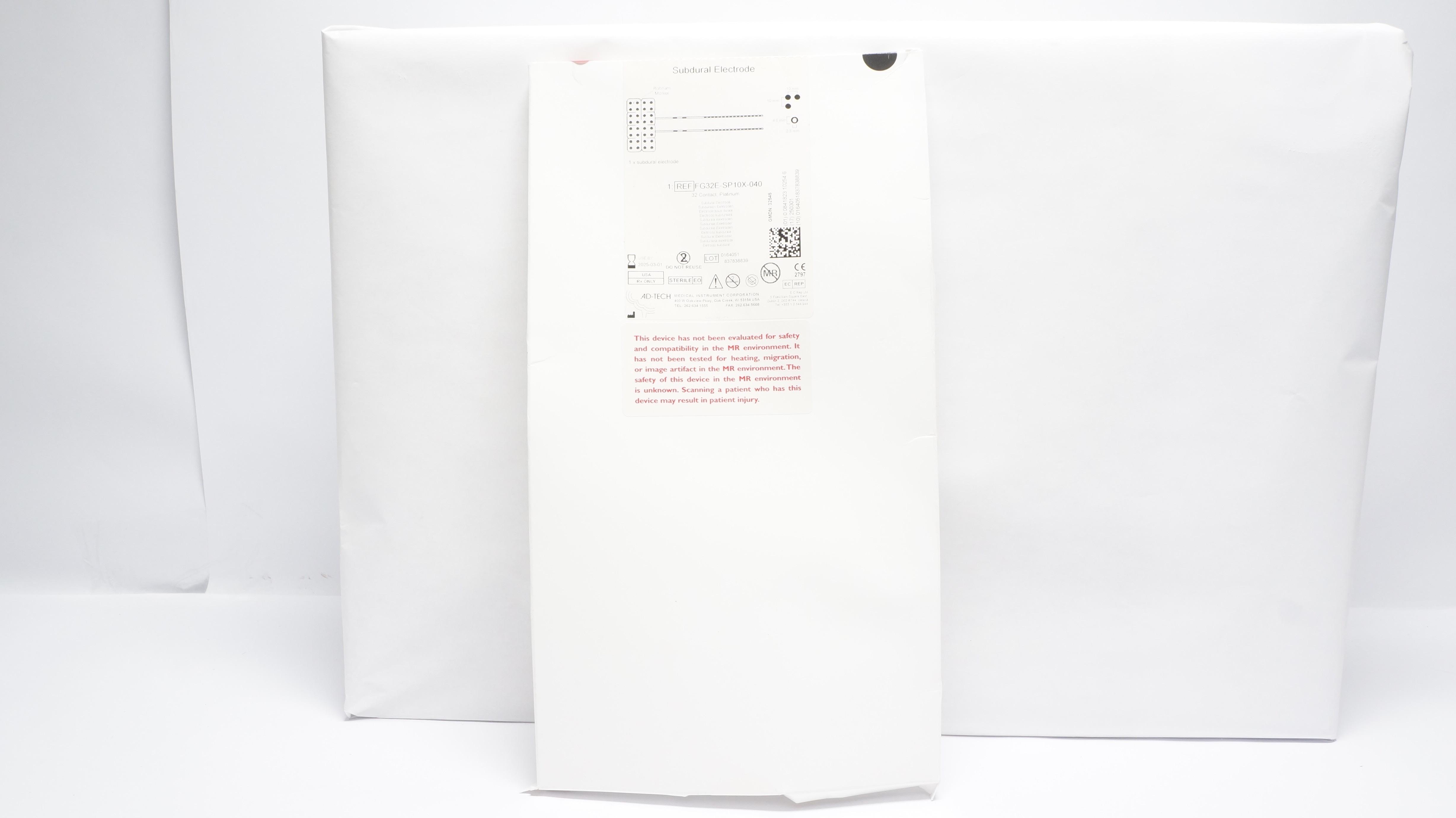 AD-Tech FG32E-SP10X-040 Subdural Electrode - Pac kod 32 Contact Platinum (x)