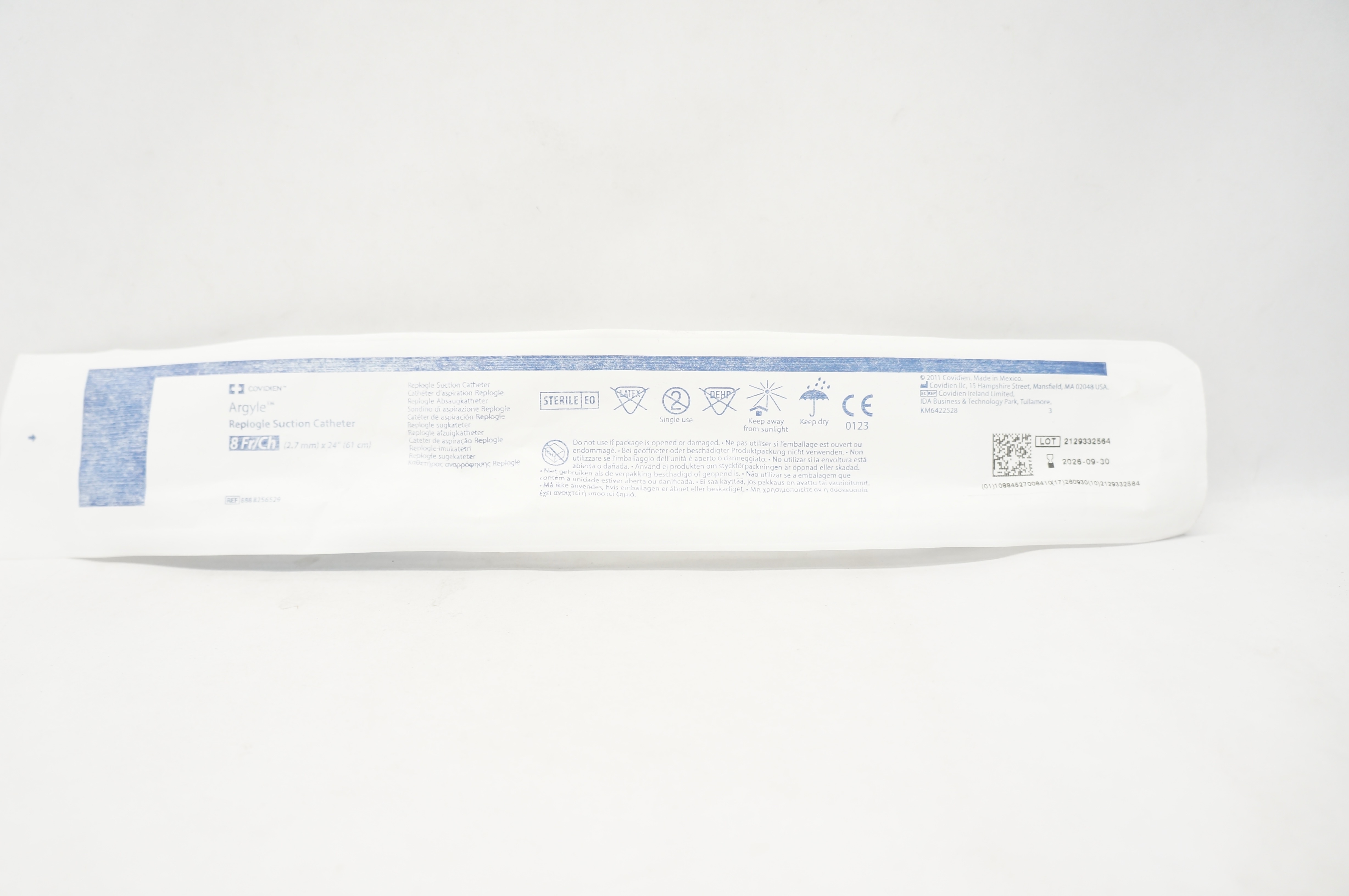 Covidien 8888256529 Argyle Replogle Suction Cath. 8Fr/Ch x 24Inch