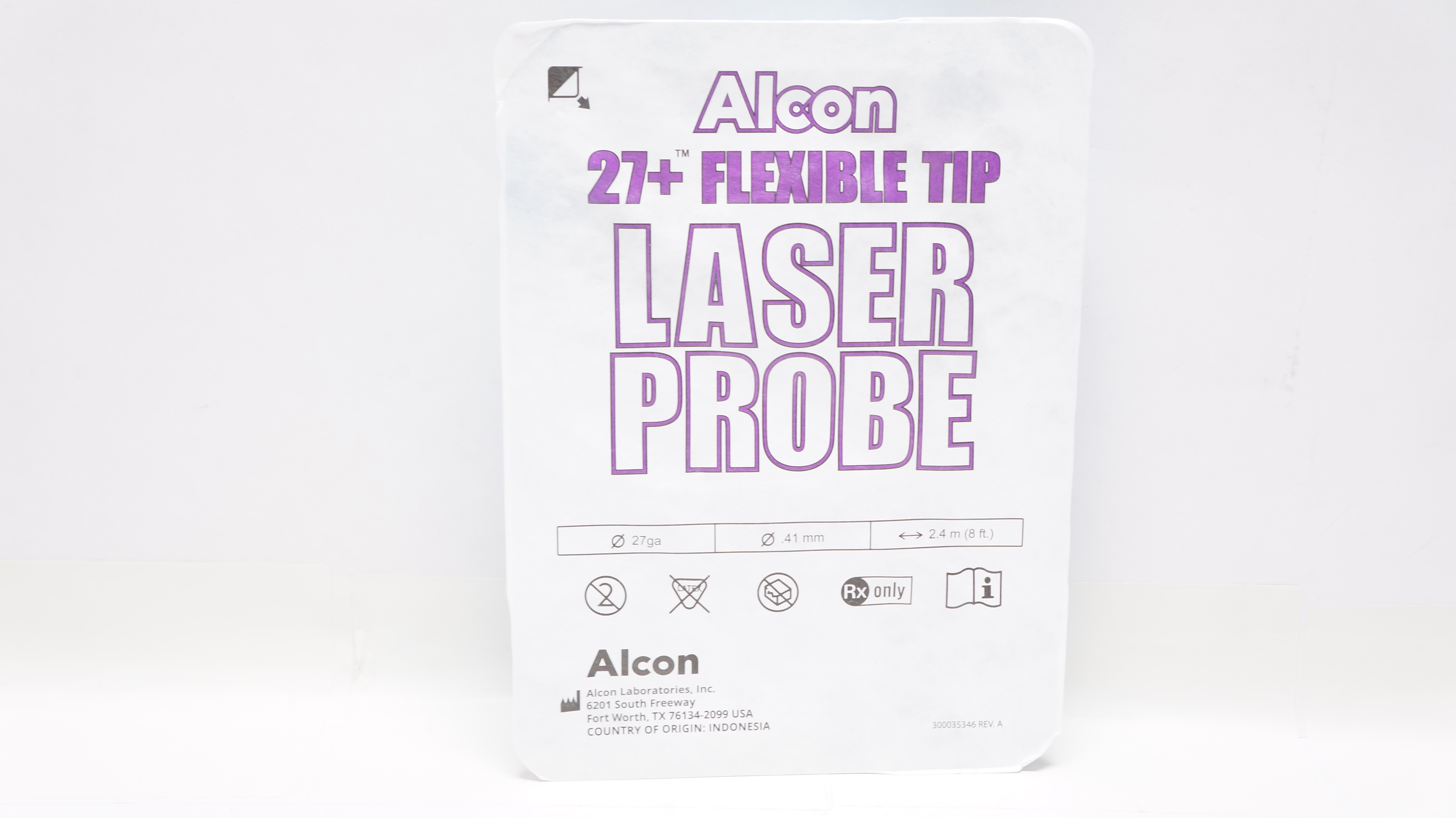 Alcon 8065751709 27+ Flexible Tip Laser Probe 27ga x .41mm x 8ft.(x)