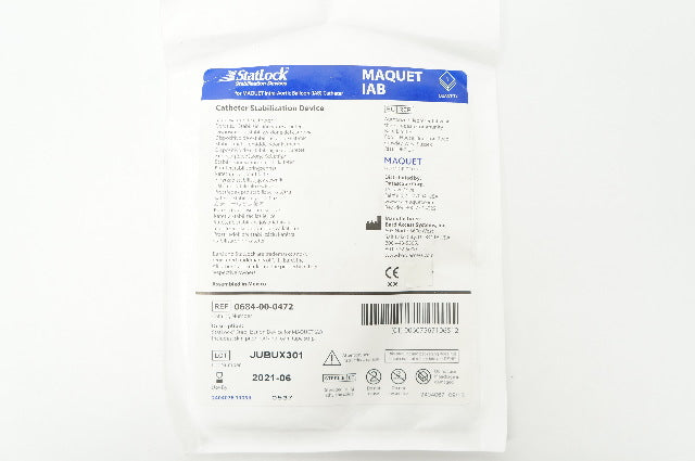 Bard 0684-00-0472 Cath. Stabilization Device Maquet IAB (x)