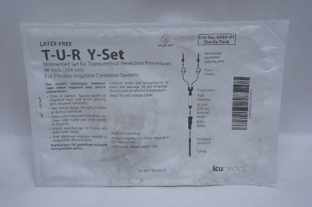 ICU Medical 6543-01 T-U-R Y-Set Nonvented Set 96inch