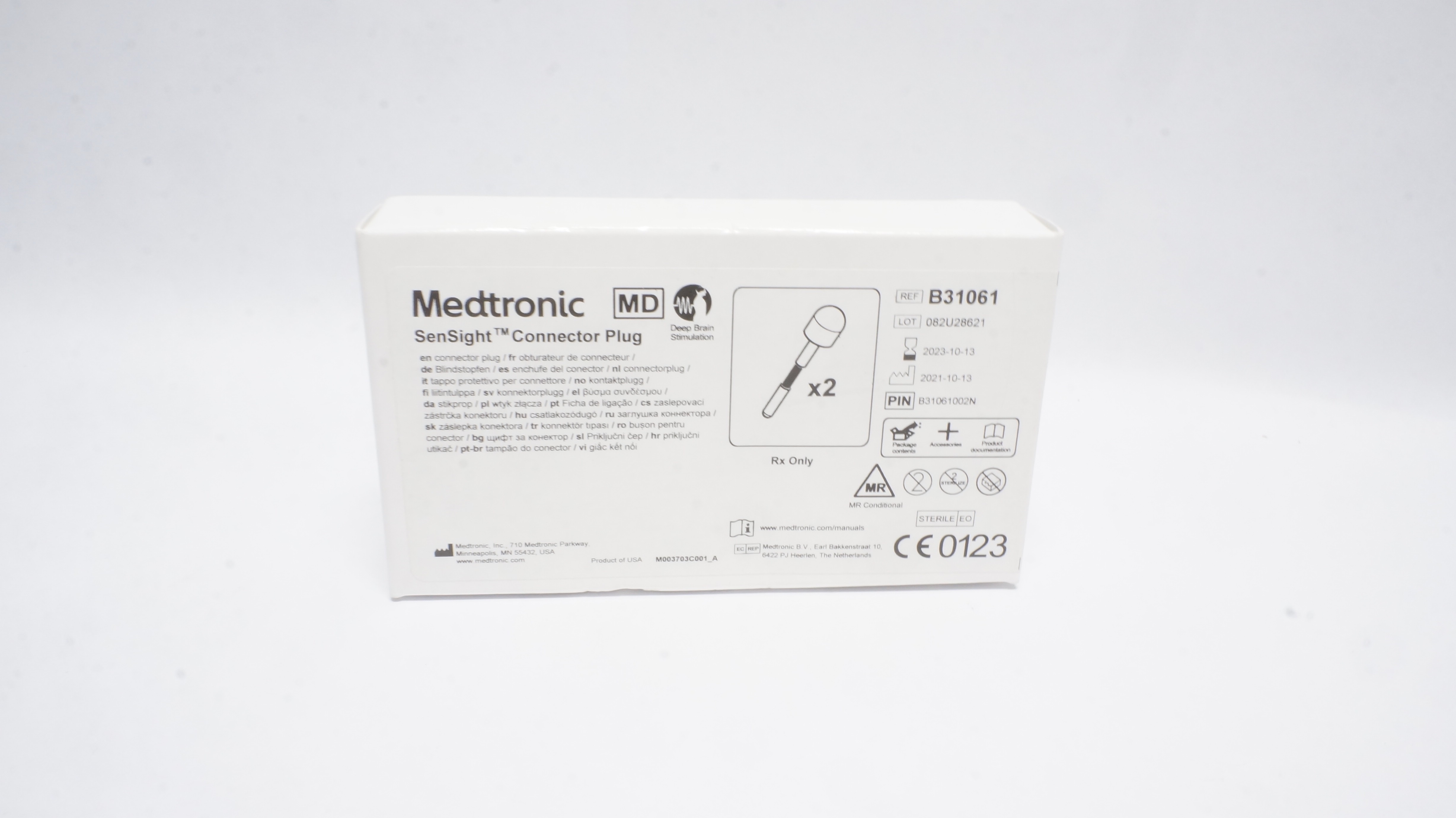 Medtronic B31061 SenSight Connector Plug - Box of 2