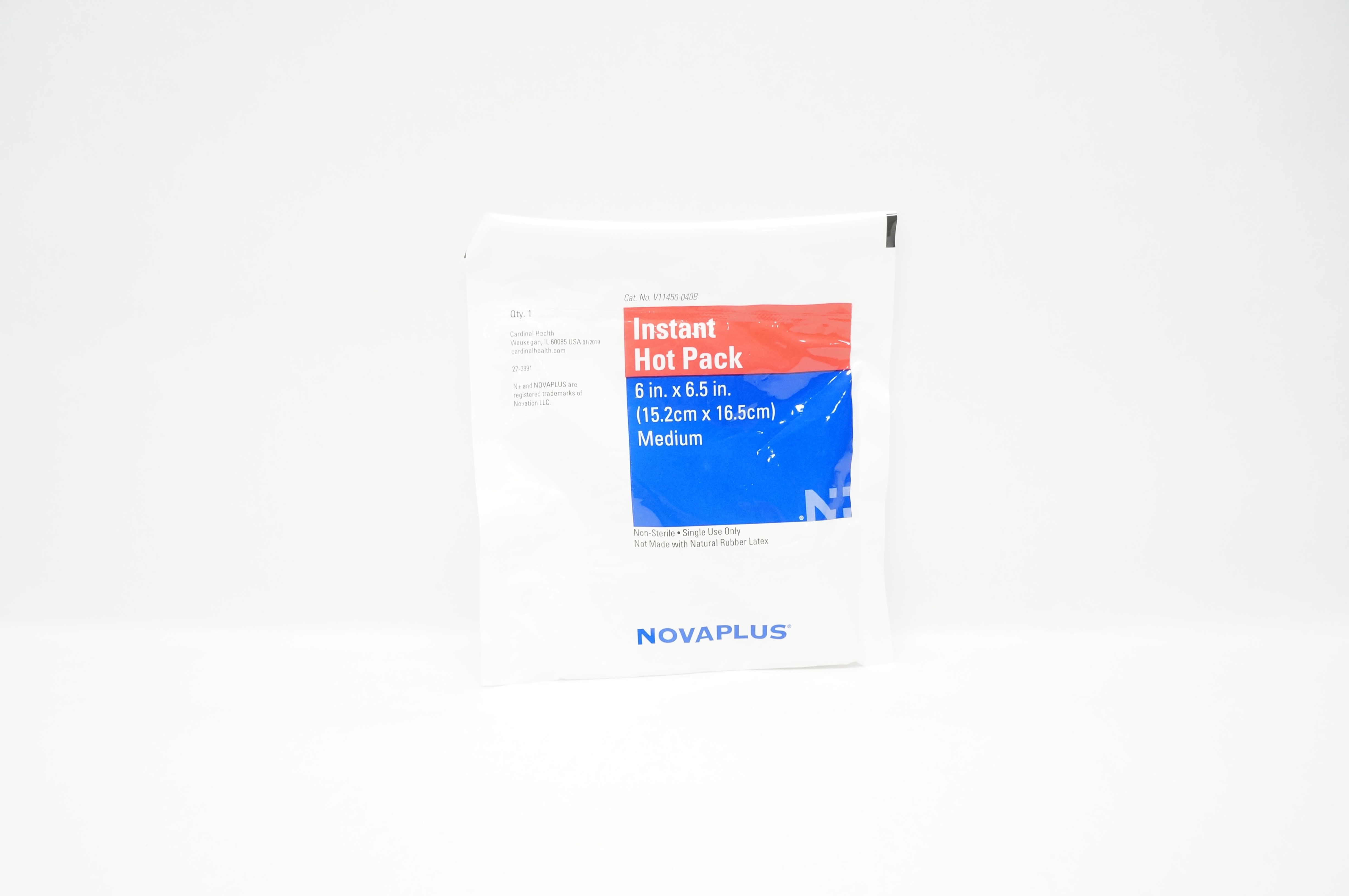 Cardinal Health V11450-040B Novaplus Instant Hot Pack, Medium 6 inch x 6.5 inch