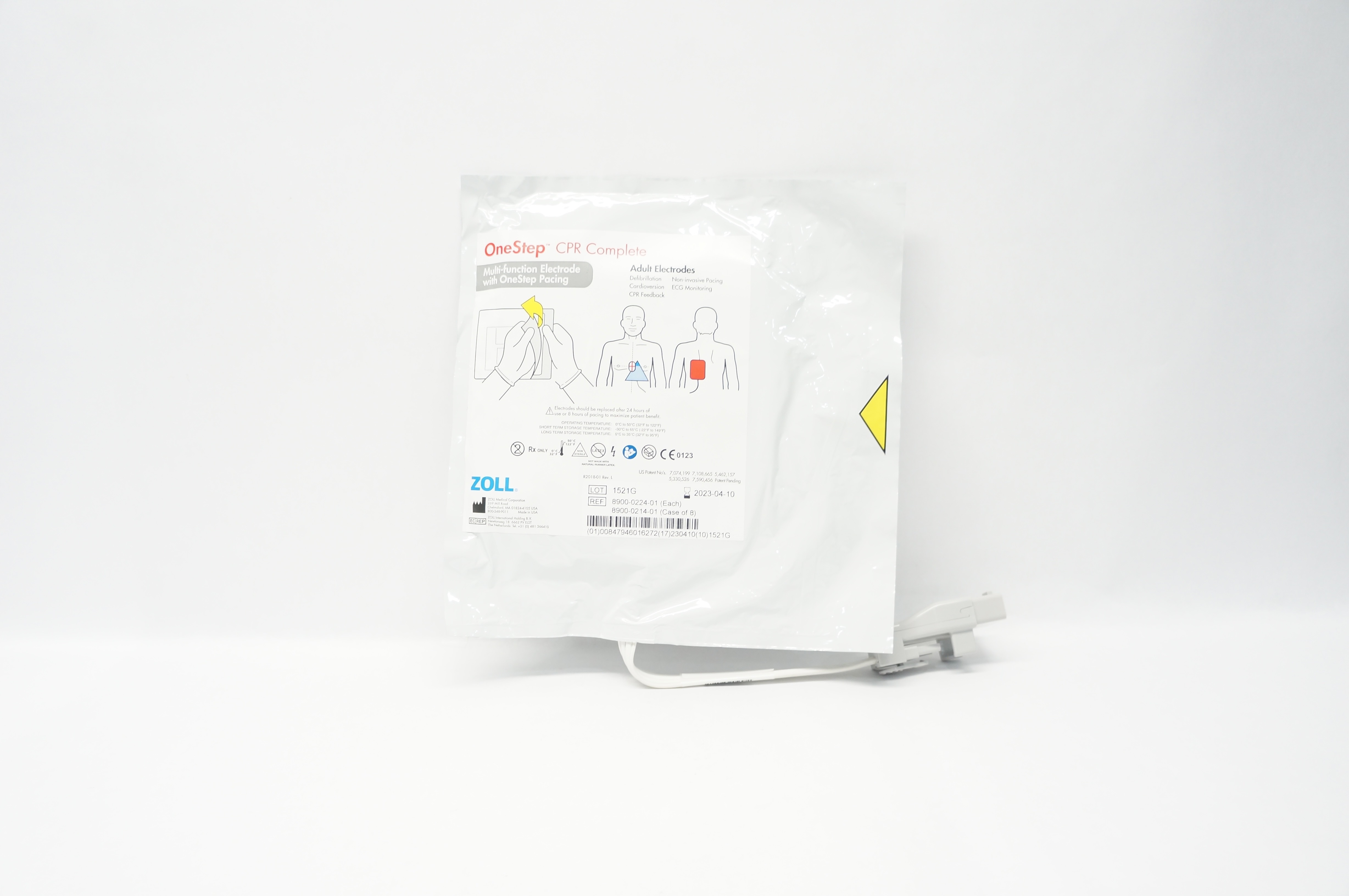 Zoll 8900-0224-01 OneStep CPR Complete Adult Multi-Function Electrodes