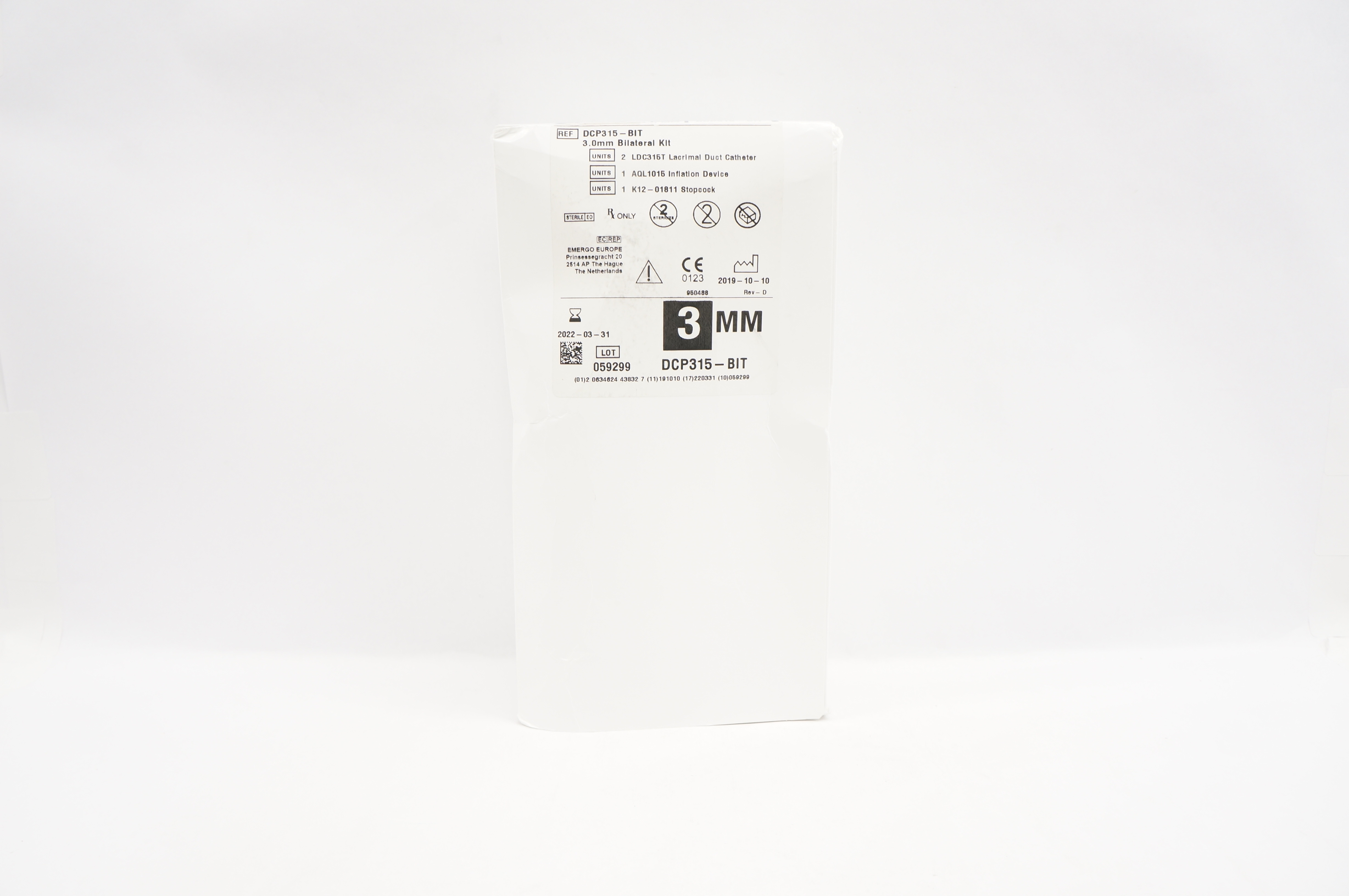 Quest Medical DCP315-BIT LacriCath Bilateral Kit 3.0 mm (x)