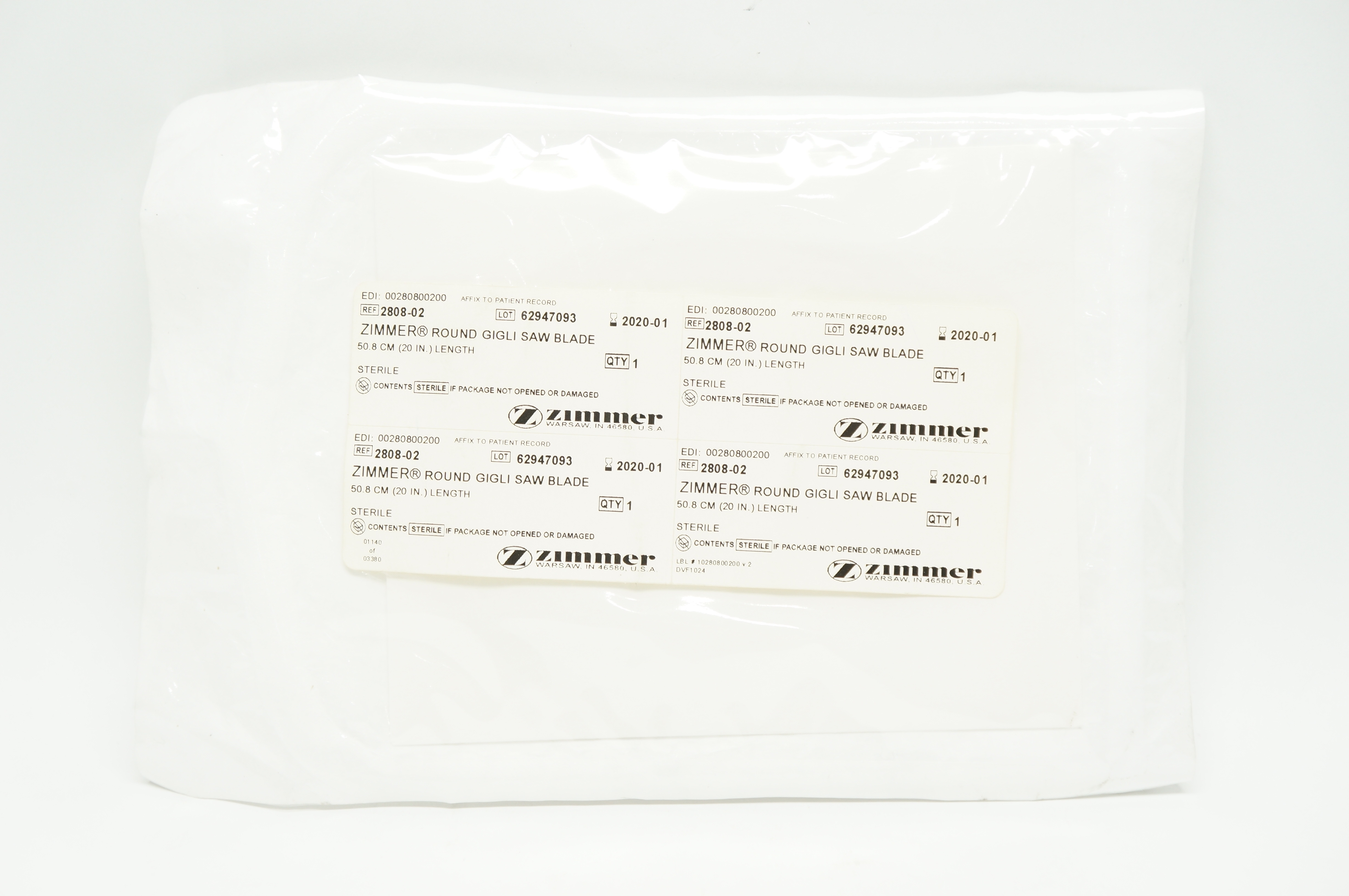 Zimmer 2808-02 Round Gigli Saw Blade 20 inch Length (x)