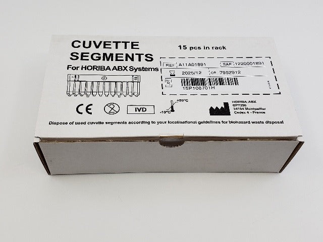 Cuvette Segments for Horiba ABX Systems ~ Pack of 15