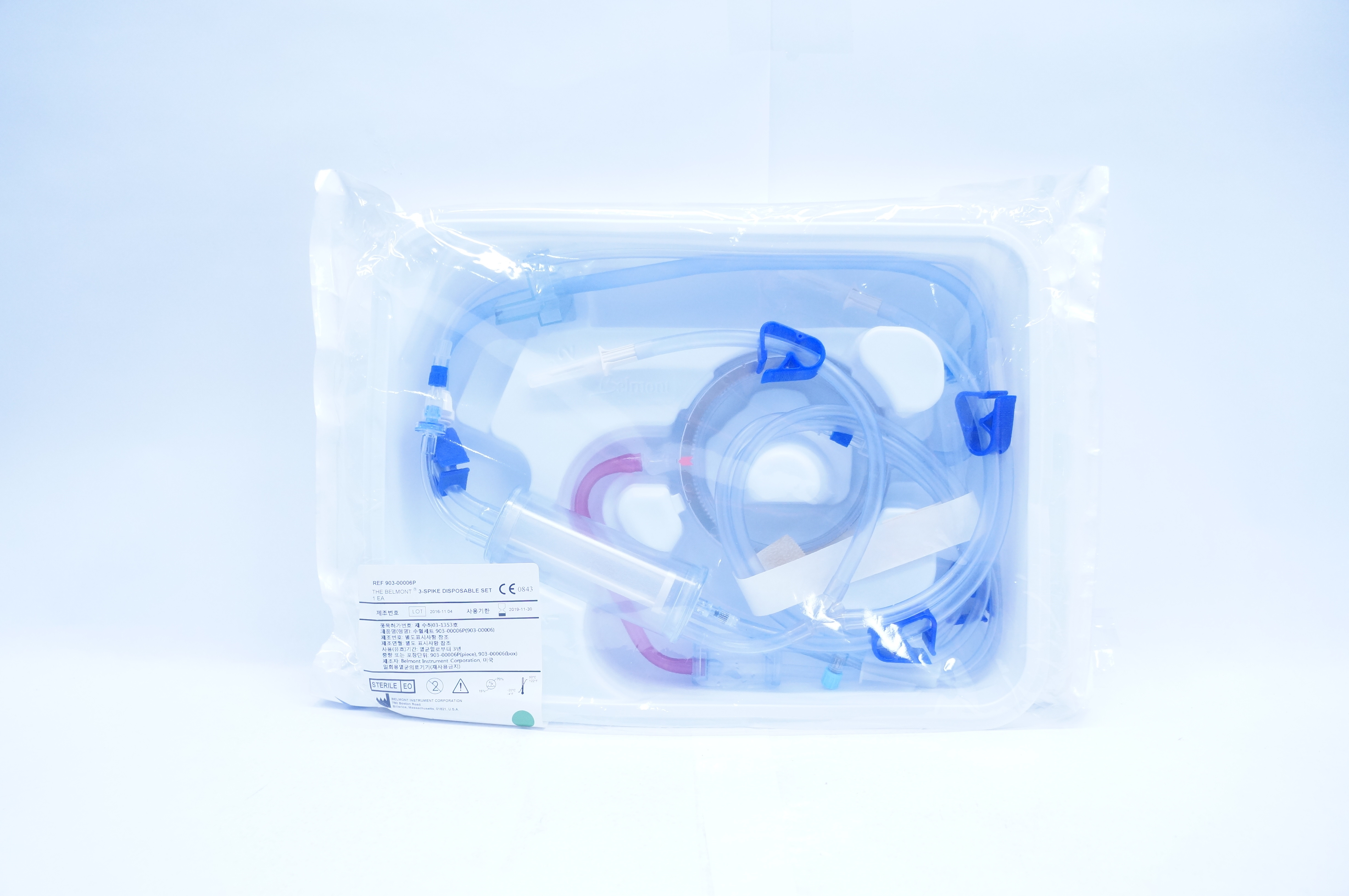 Belmont 903-00006P 3-Spike Disposable Set (x)