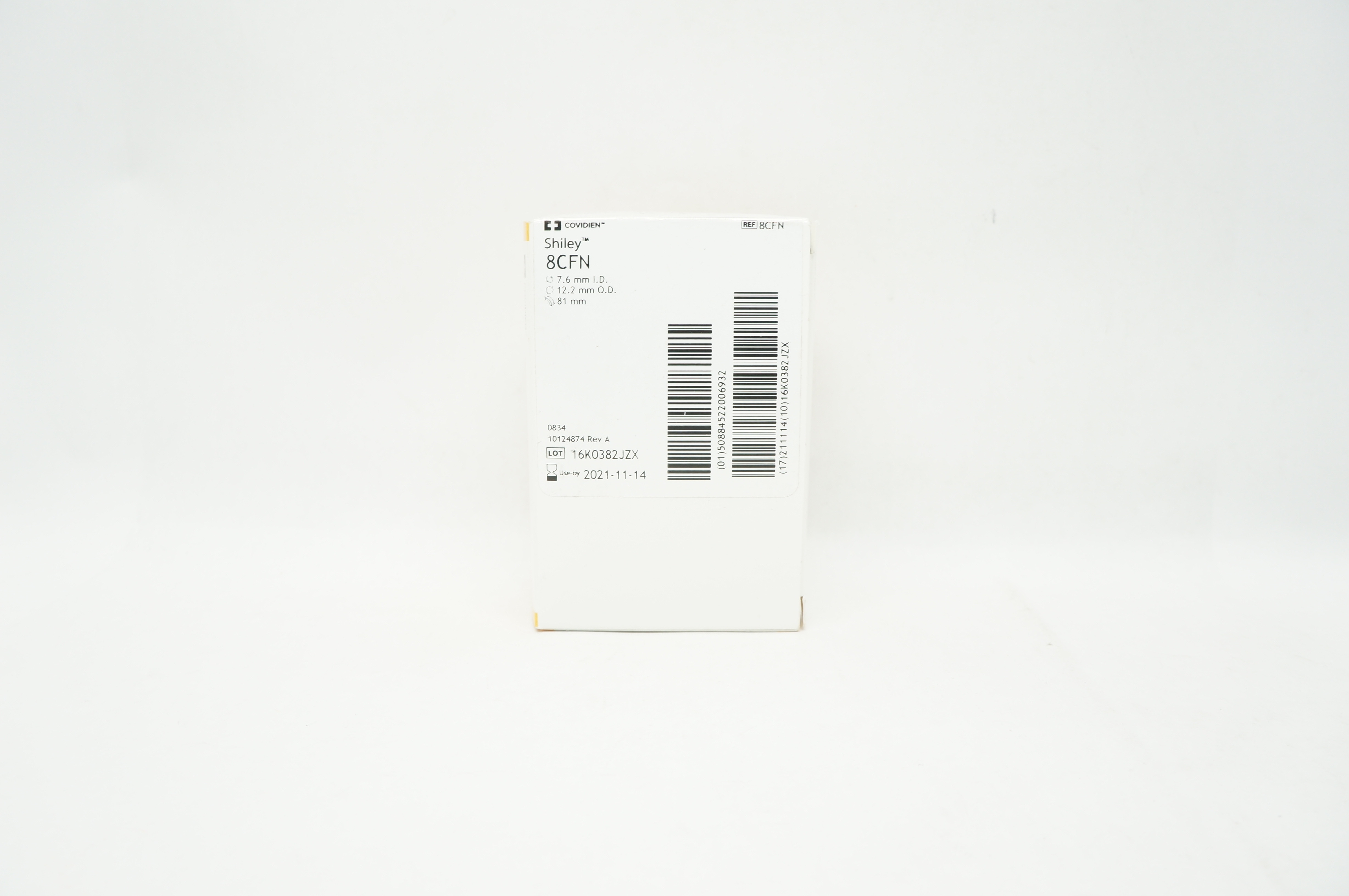Covidien 8CFN Tracheostomy Tube Cuffless & Inner Cannula 7.6mm ID, 12.2mm OD (x)