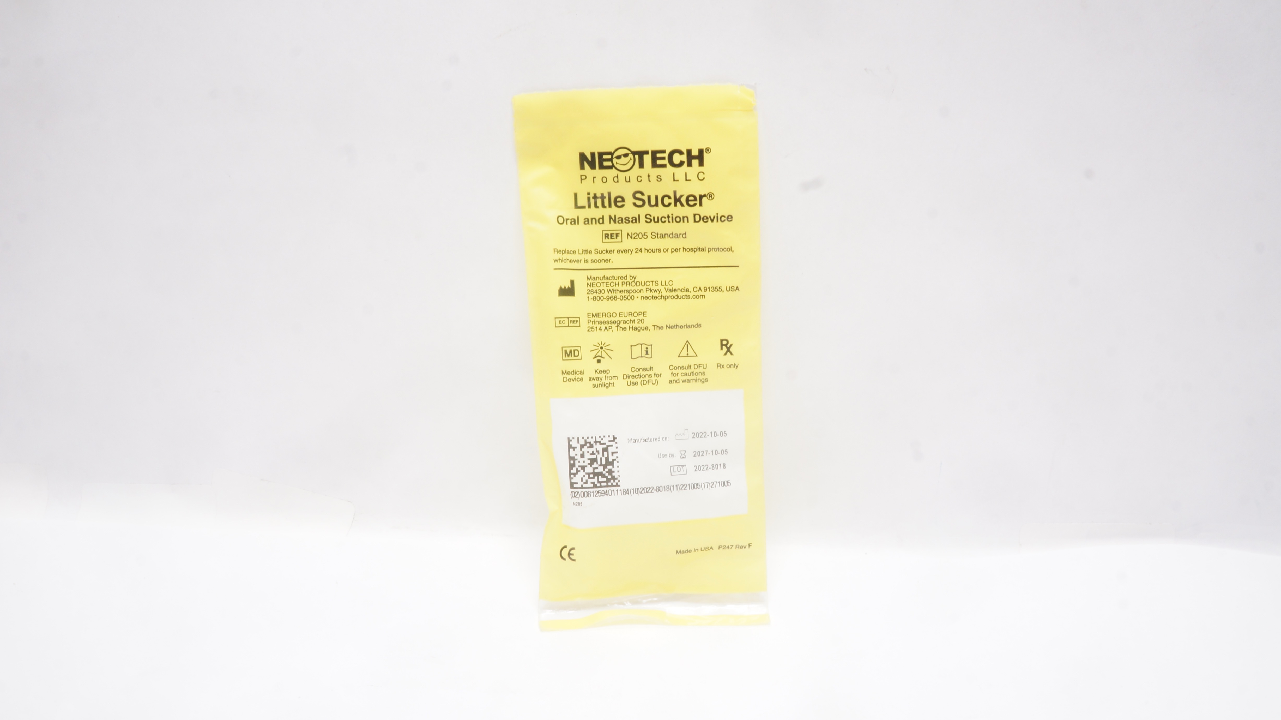 Neotech N205 Standard Little Sucker Oral and Nasal Suction Device