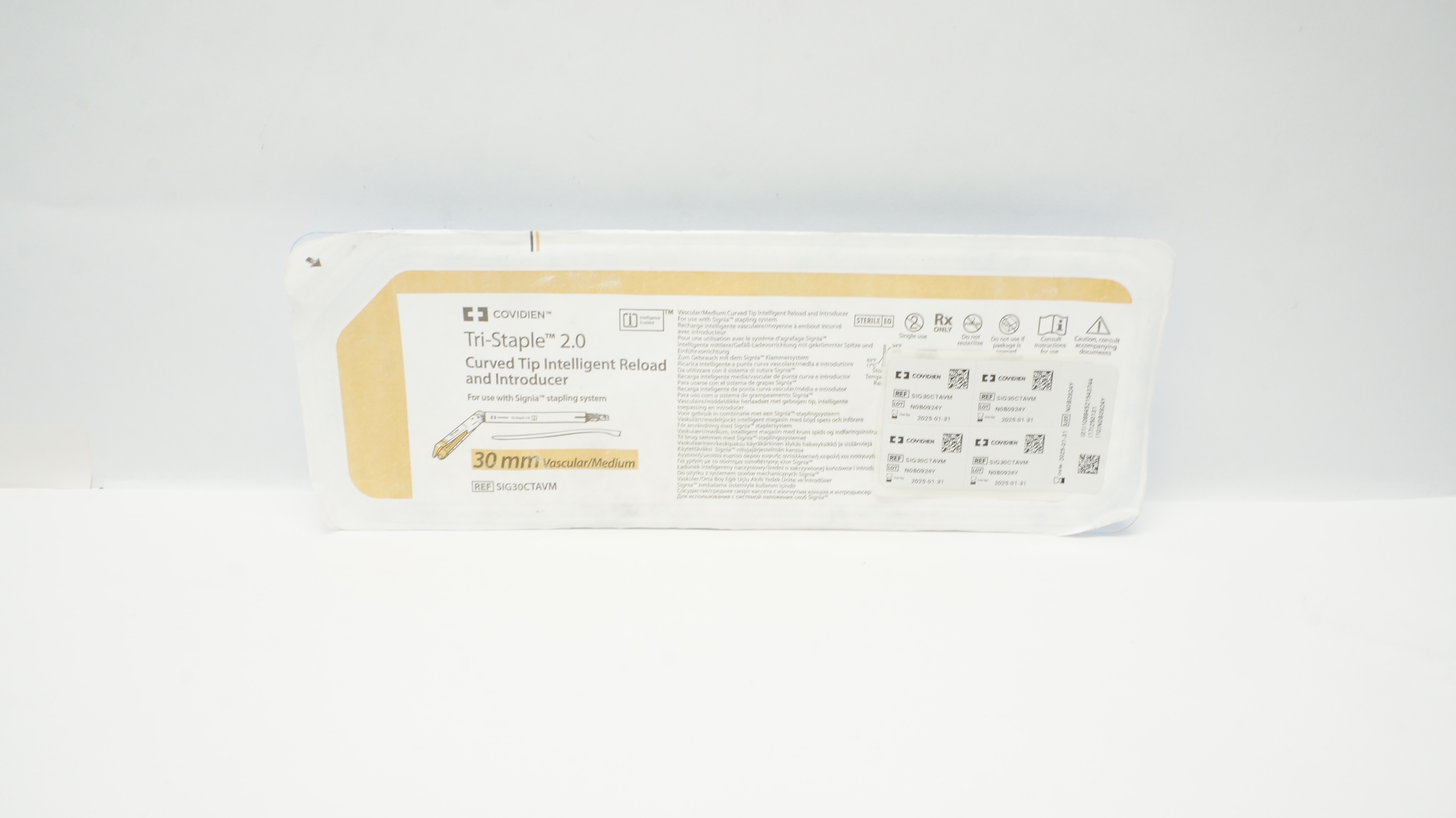 Covidien SIG30CTAVM Tri-Staple 2.0 Intelligent Reload 30mm Vascular/Medium (x)