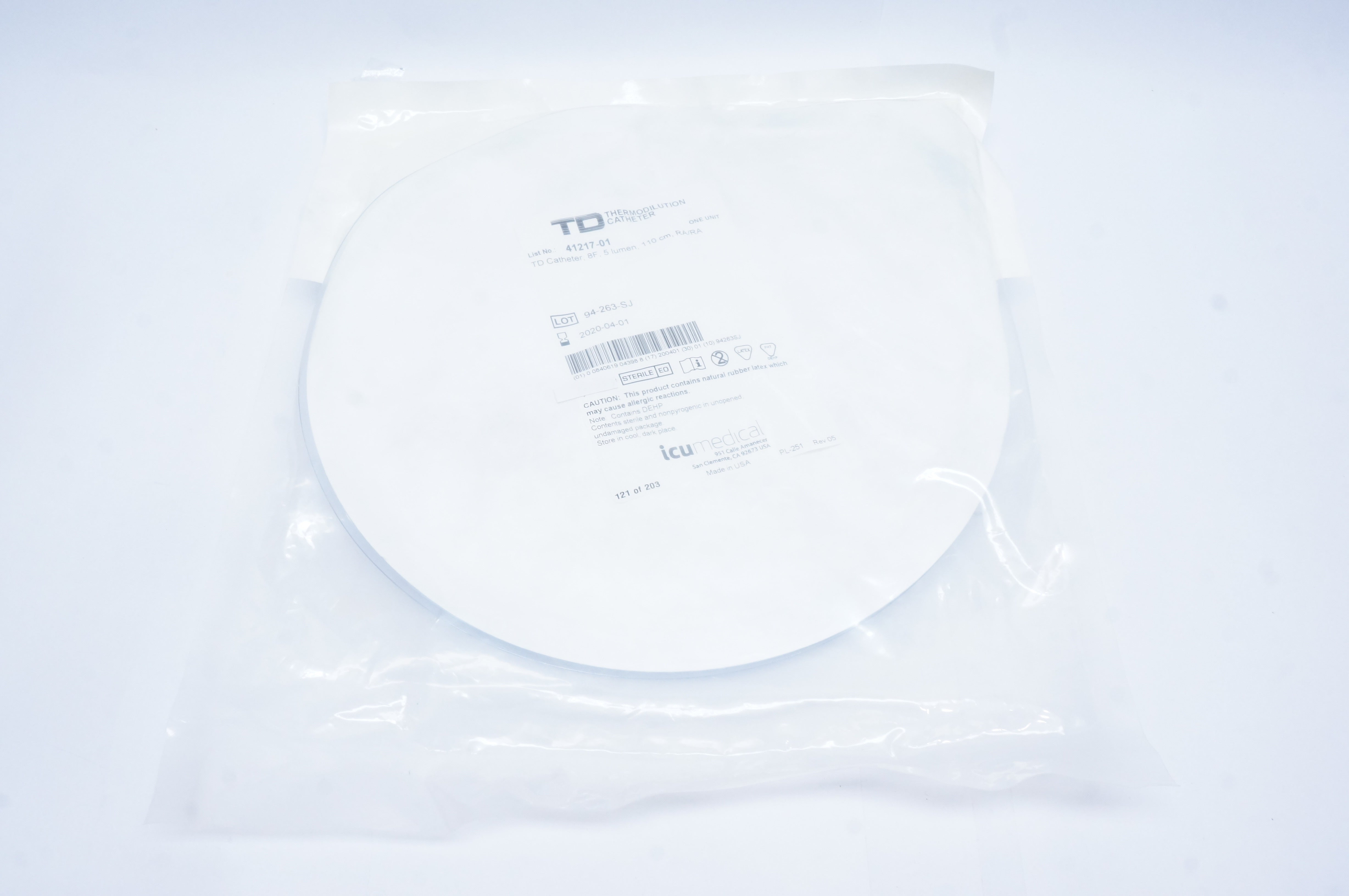 ICU Medical 41217-01 TD Cath. 8F, 5 Lumen, 110cm (x)